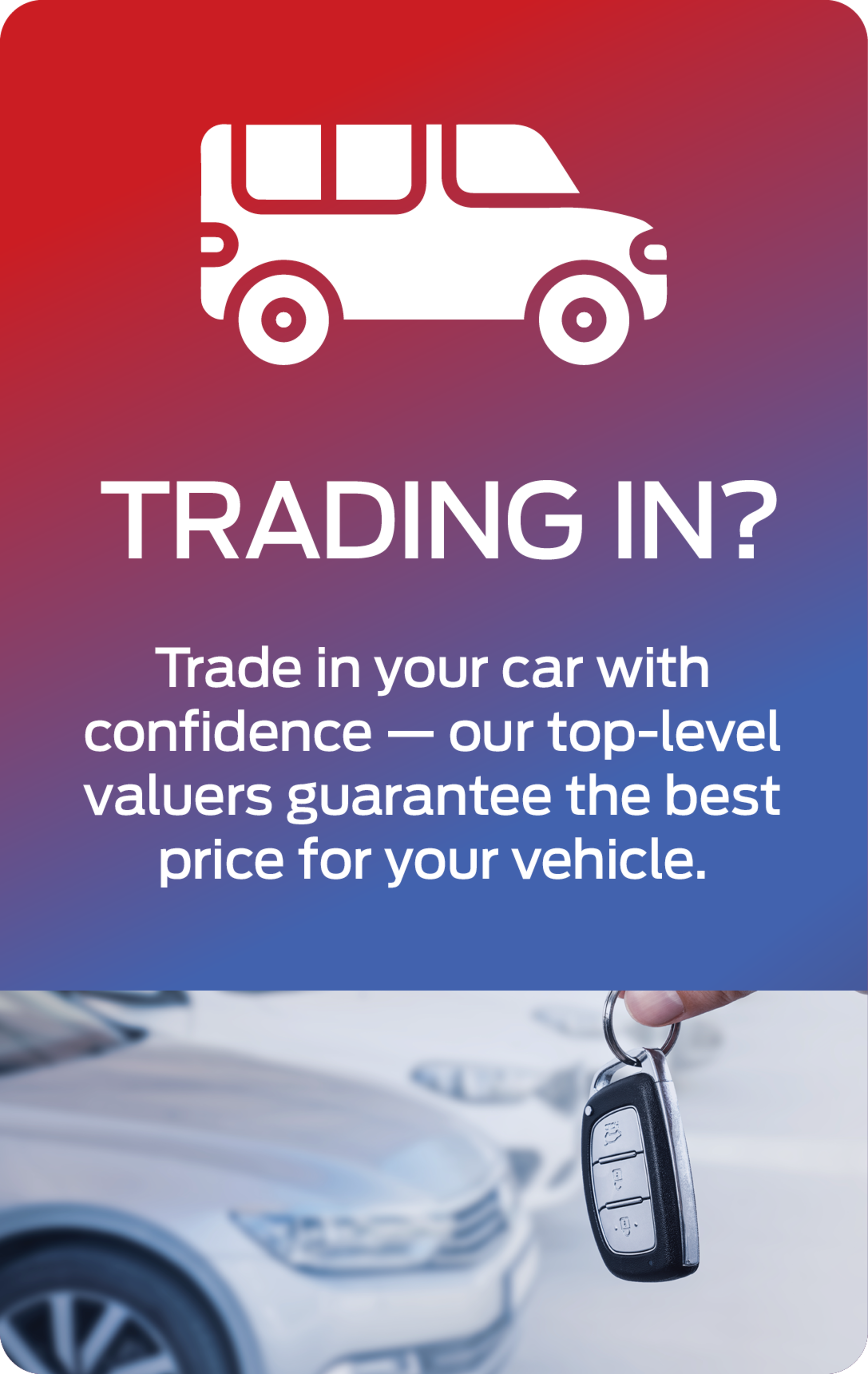 Trade in your car with confidence