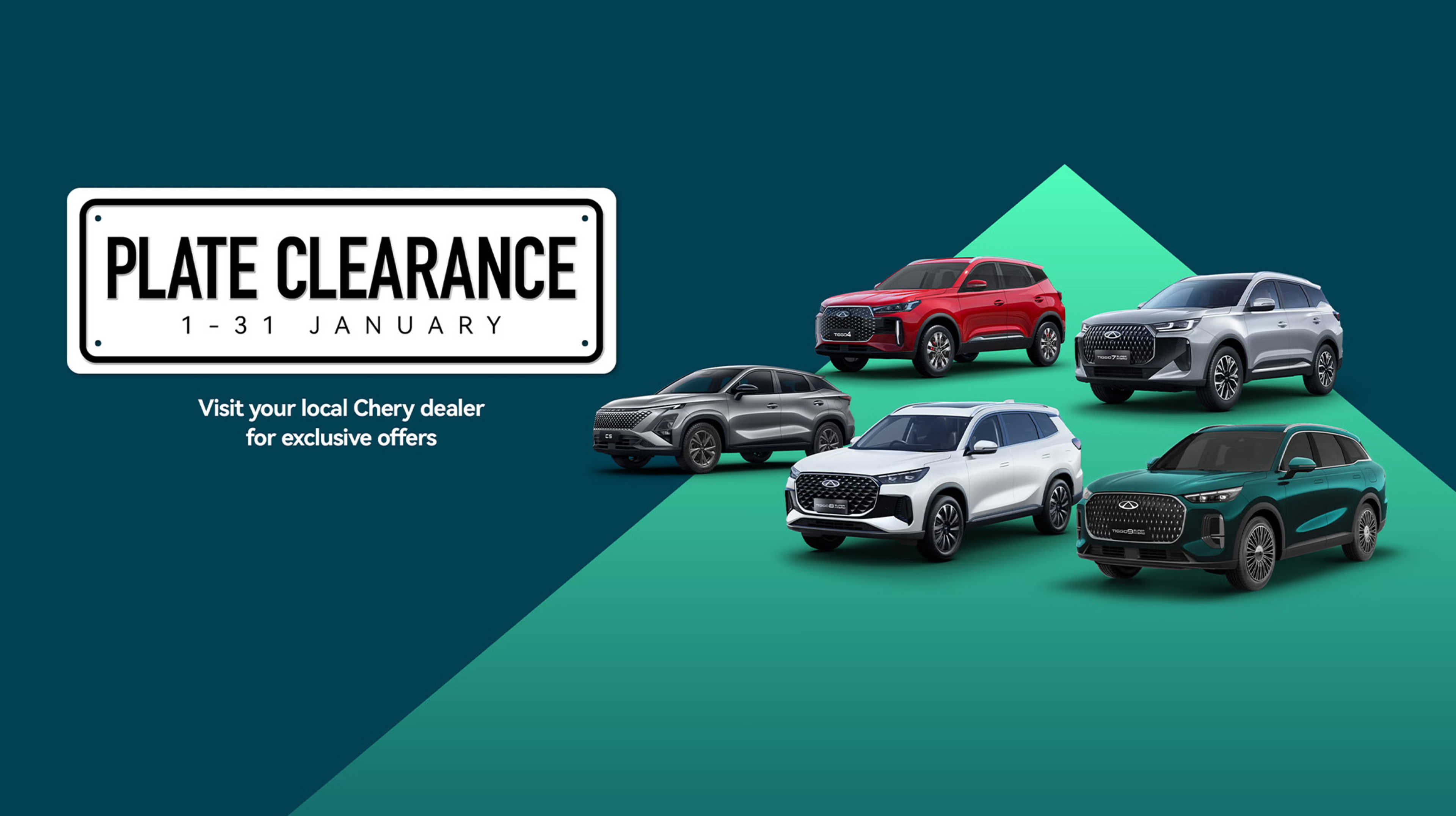 Chery Plate Clearance Promotion