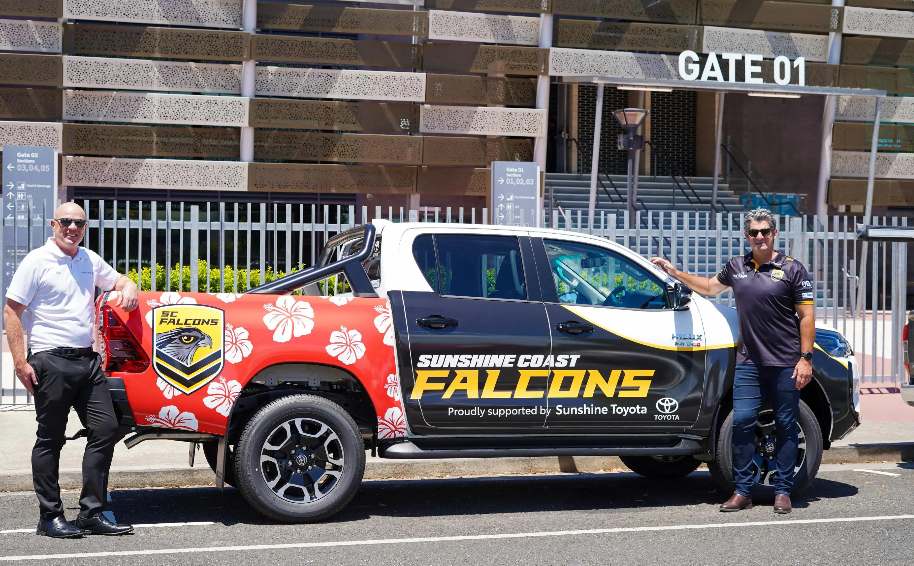 Sunshine coast falcon car proudly supported by sunshine toyota