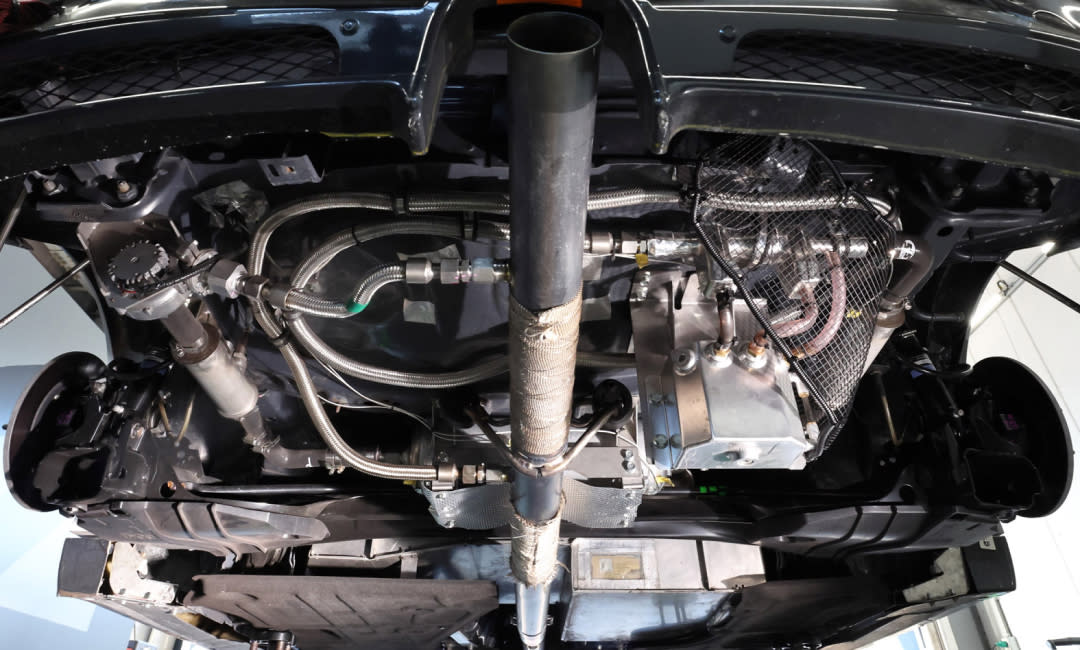 CO₂ capture device installed on the demonstration vehicle