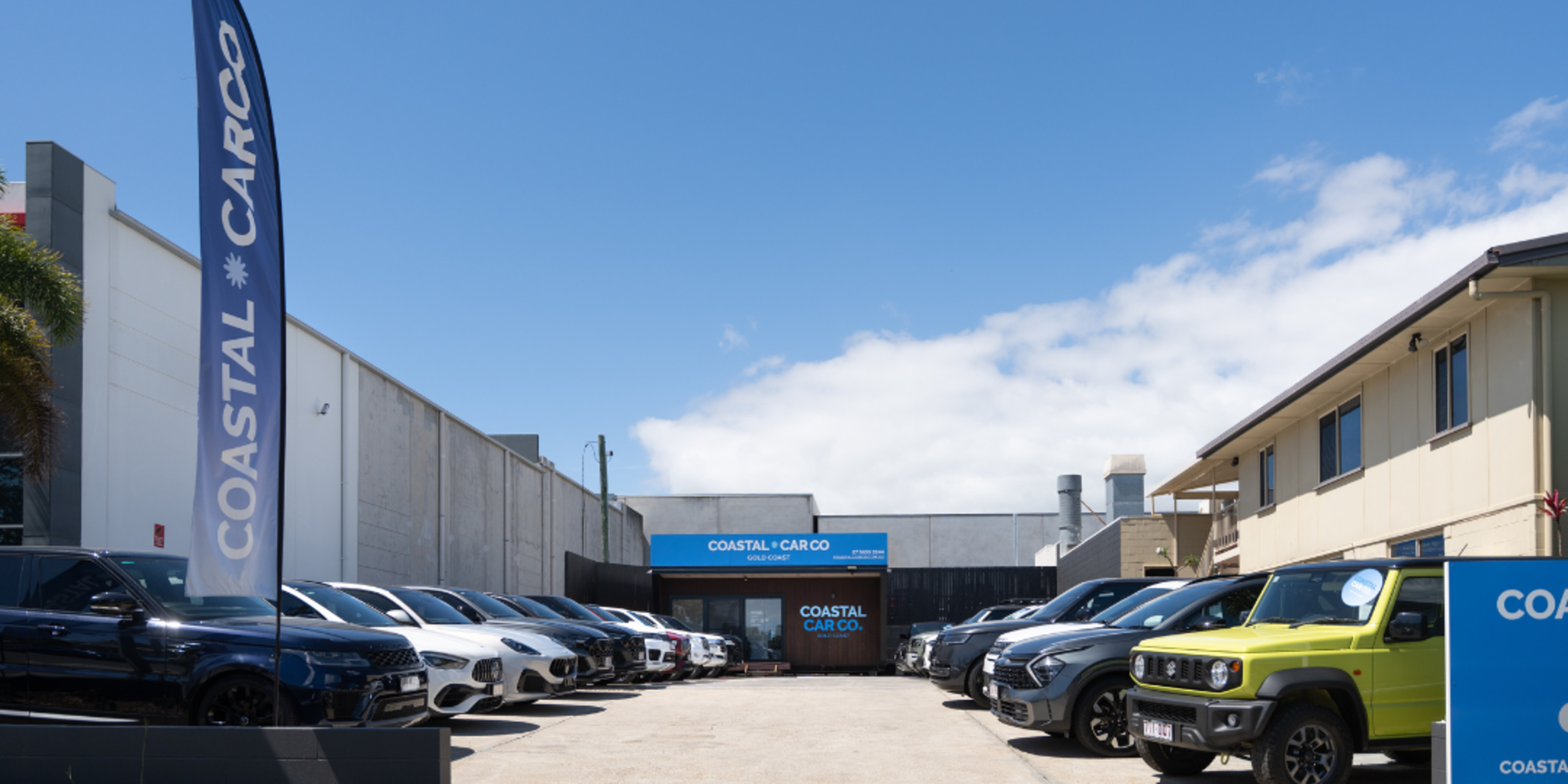 Our new Coastal Car Co signage  banner