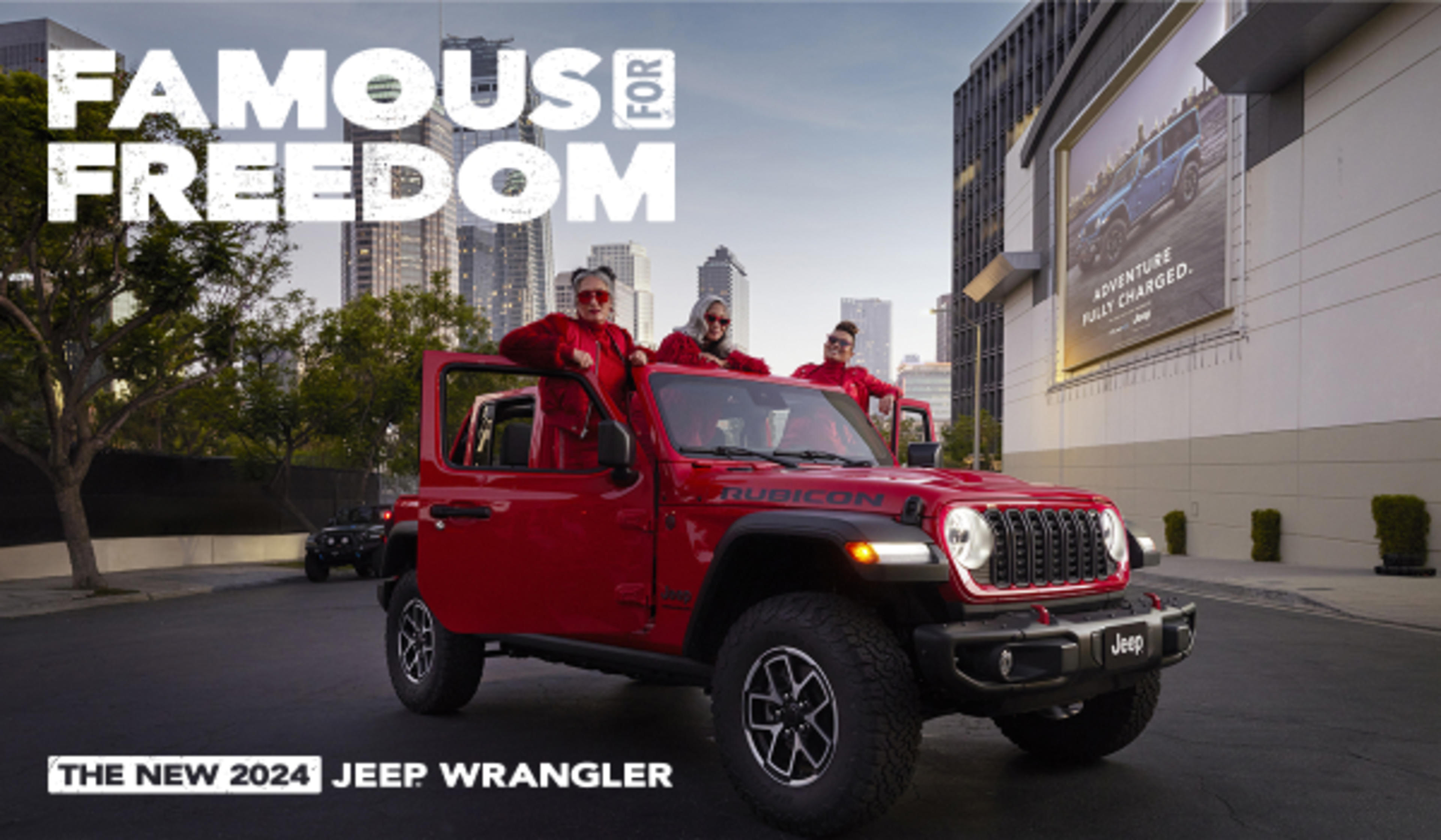 The all-New MY24 Jeep Wrangler banner