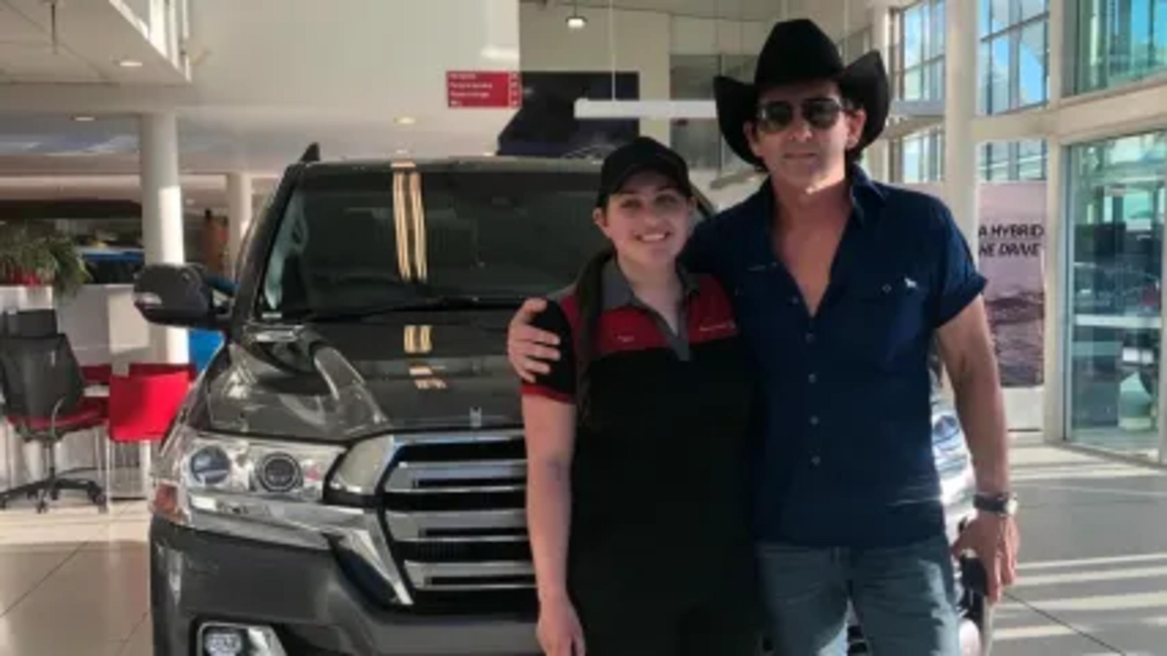 Meeting Australian country music singer Lee Kernaghan