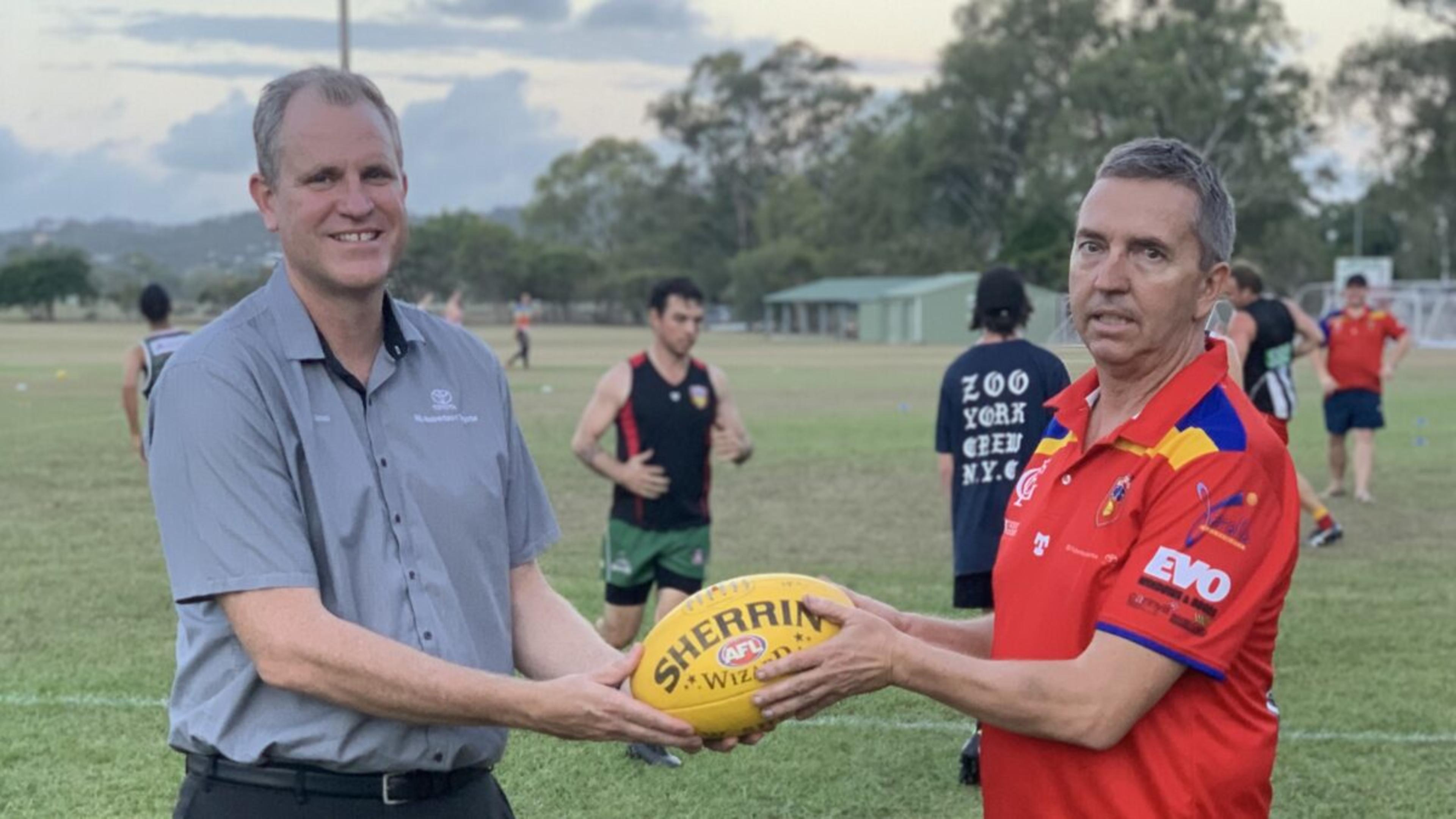 BILL ROBERTSON TOYOTA DRIVES LOCAL AFL CLUB banner