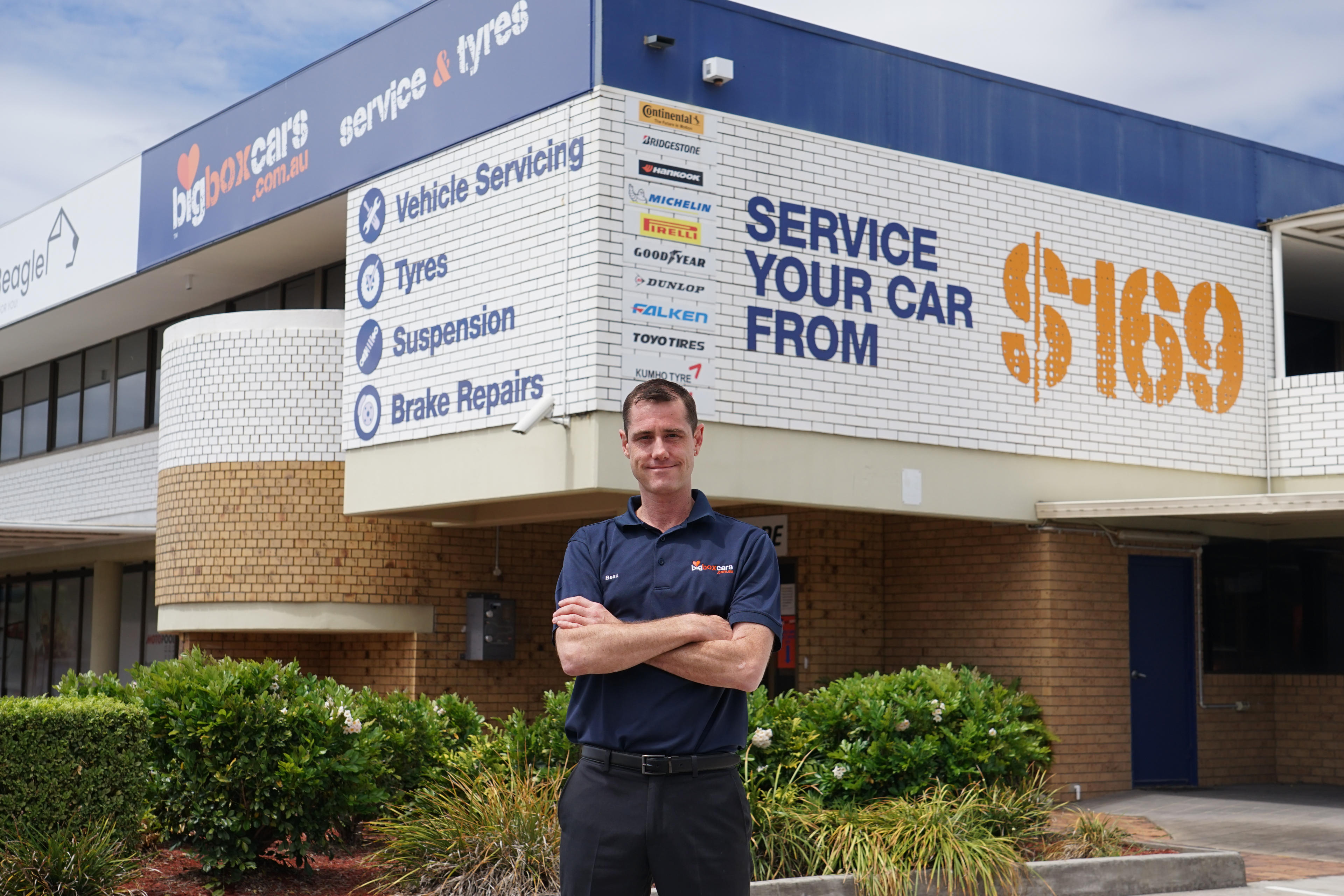 Big Box Cars Service & Tyres Opening banner