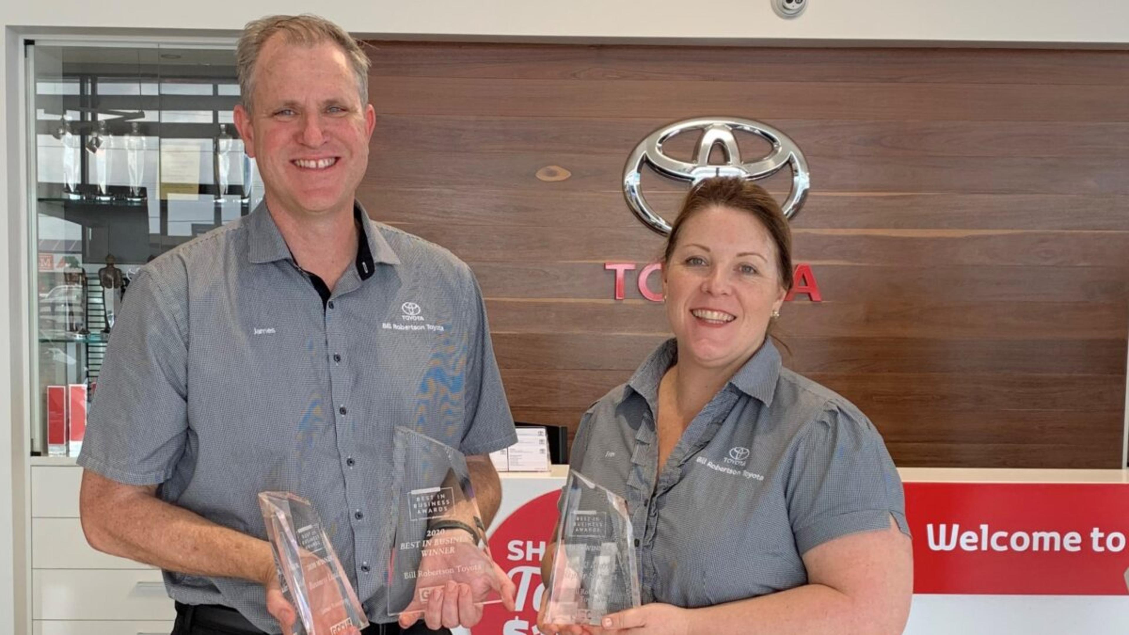 Bill Robertson Toyota Named Best in Business banner