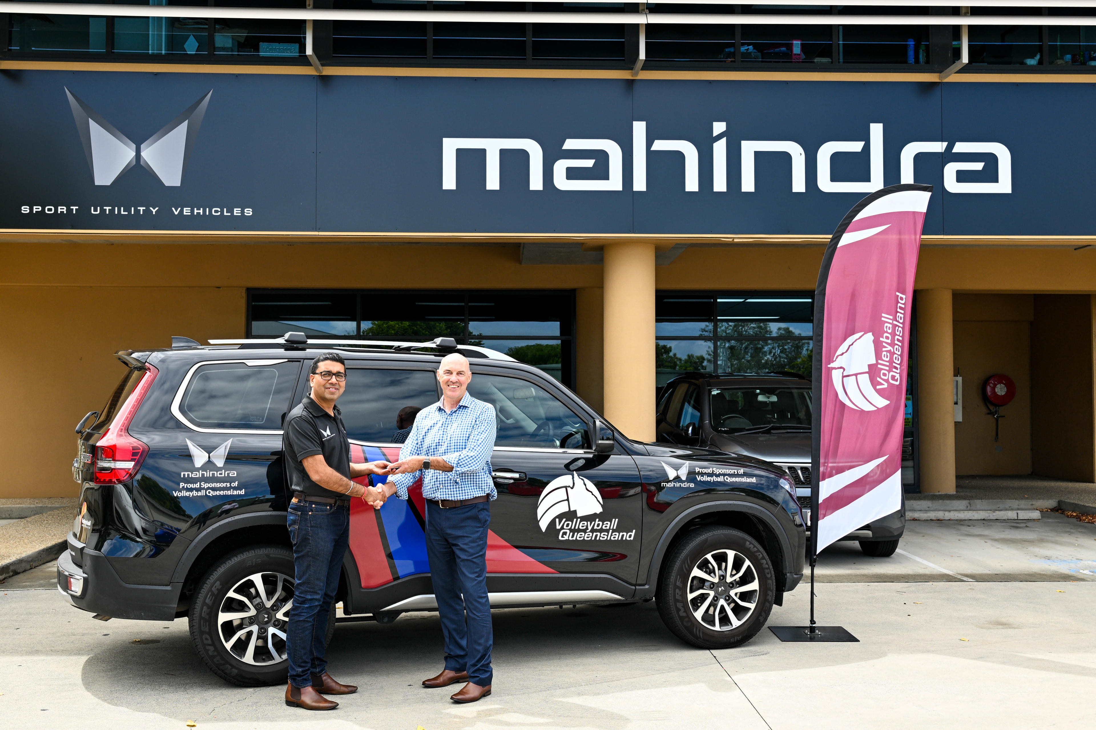 Ankit Taneja National Manager Mahindra Australia_Gary O'Donnell General Manager Volleyball QLD
