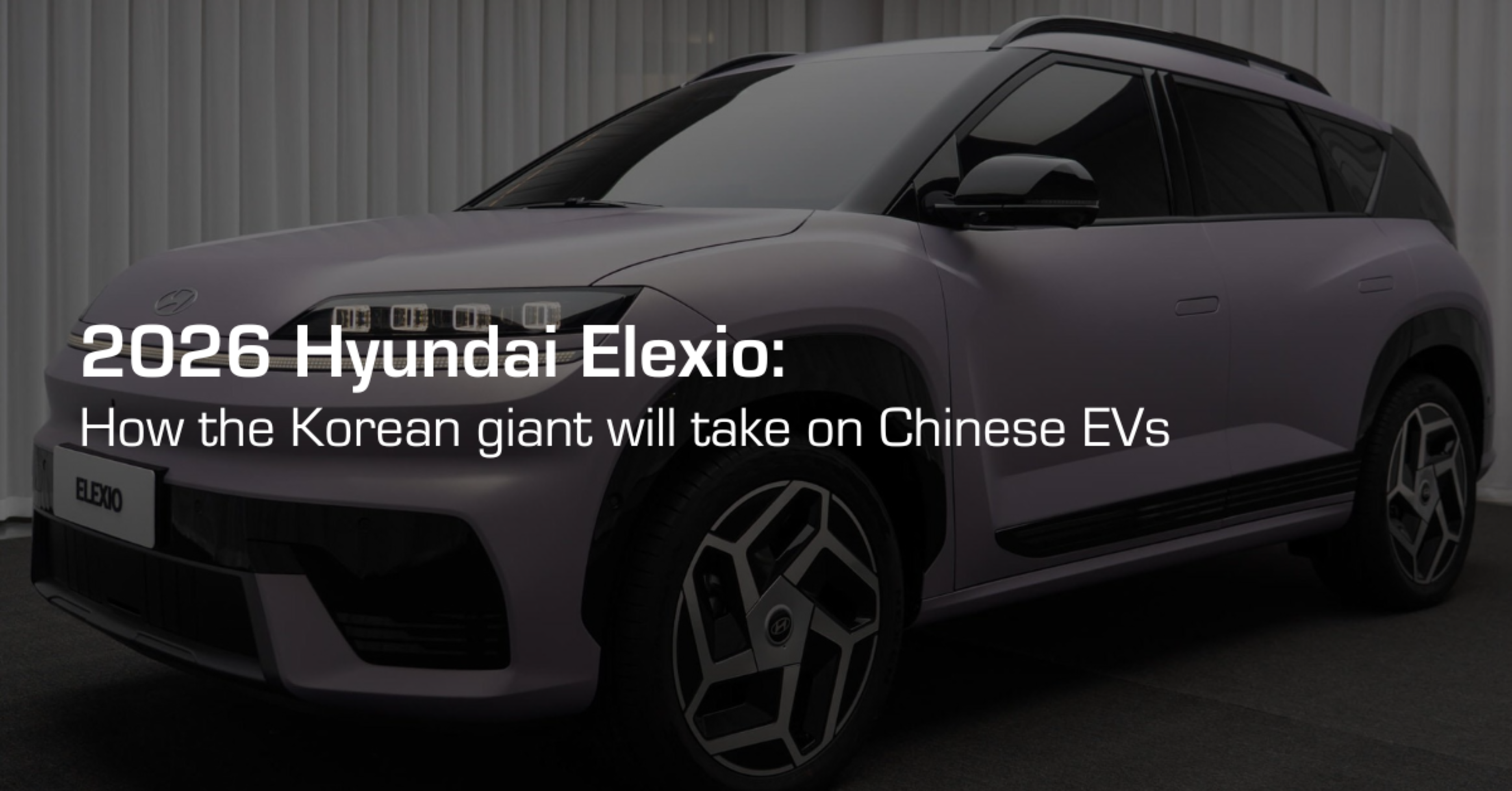 2026 Hyundai Elexio: How the Korean giant will take on Chinese EVs banner