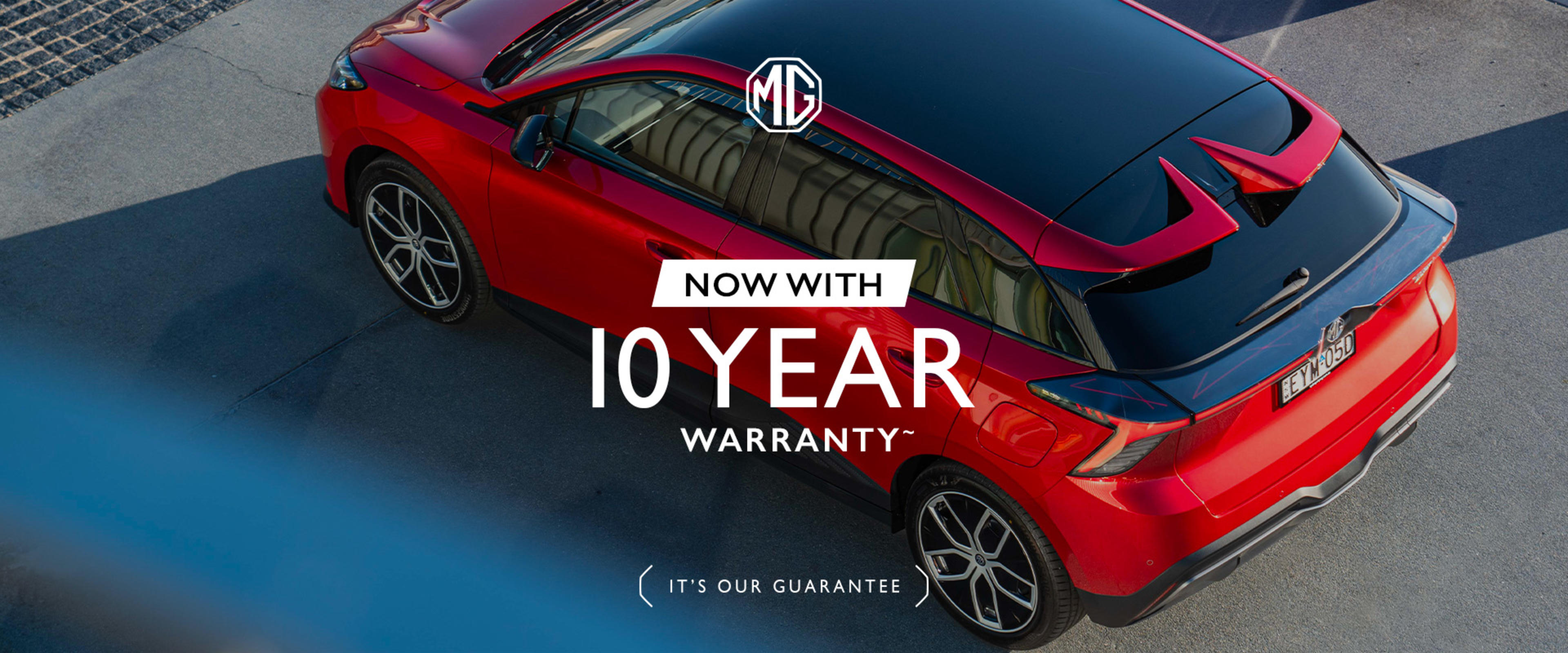 MG releases Australia's strongest warranty banner