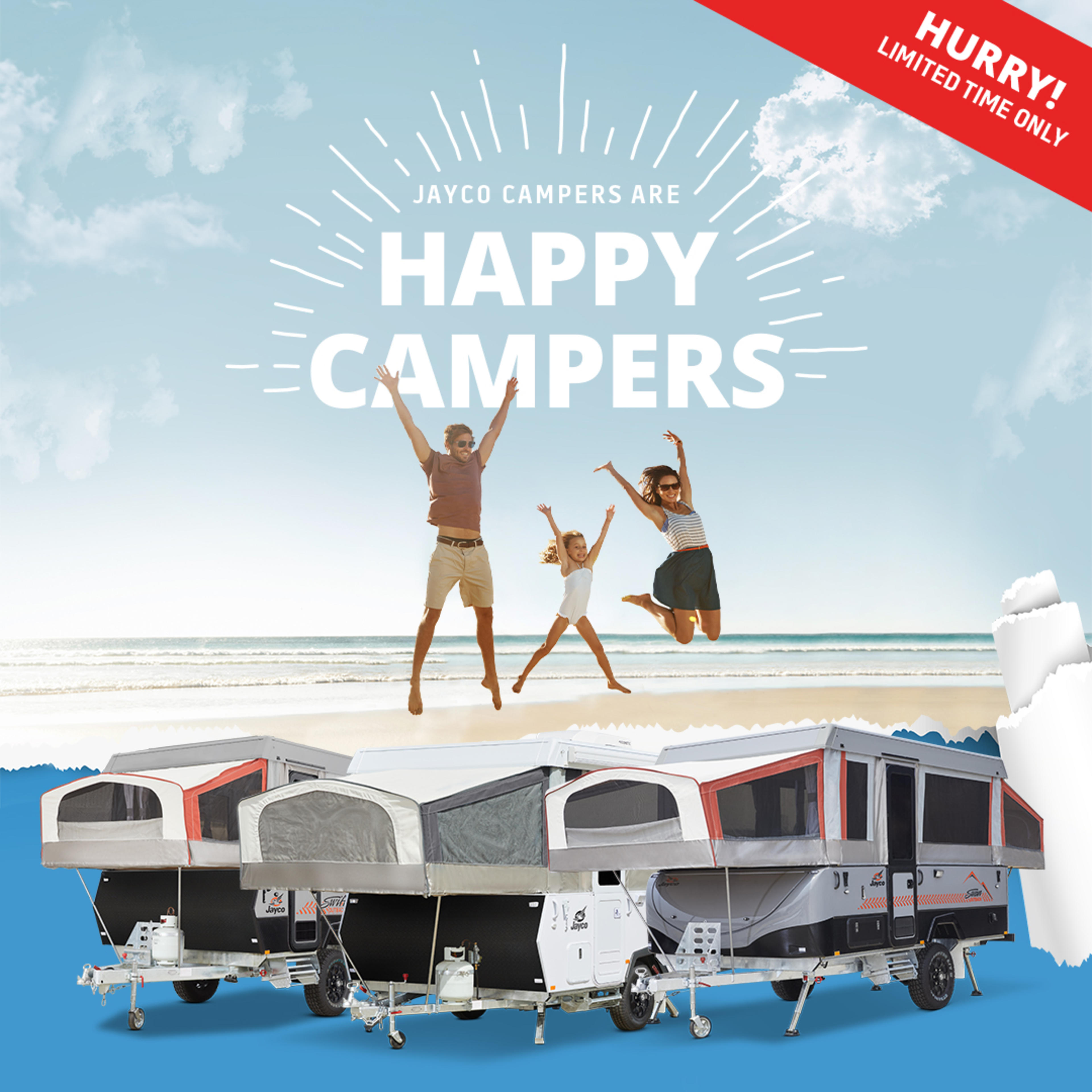 HAPPY CAMPERS banner