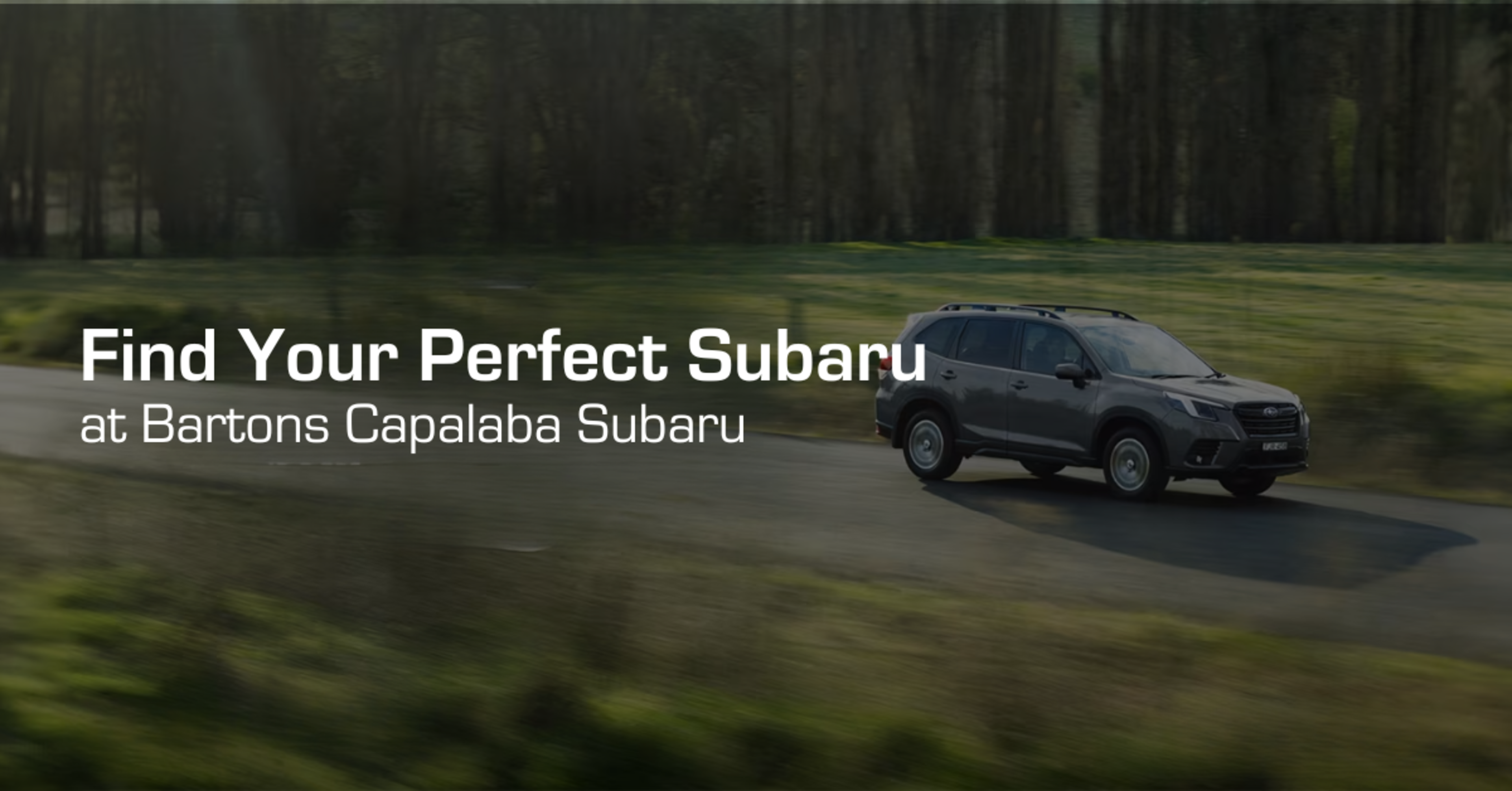 Find Your Perfect Subaru at Bartons Capalaba Subaru banner