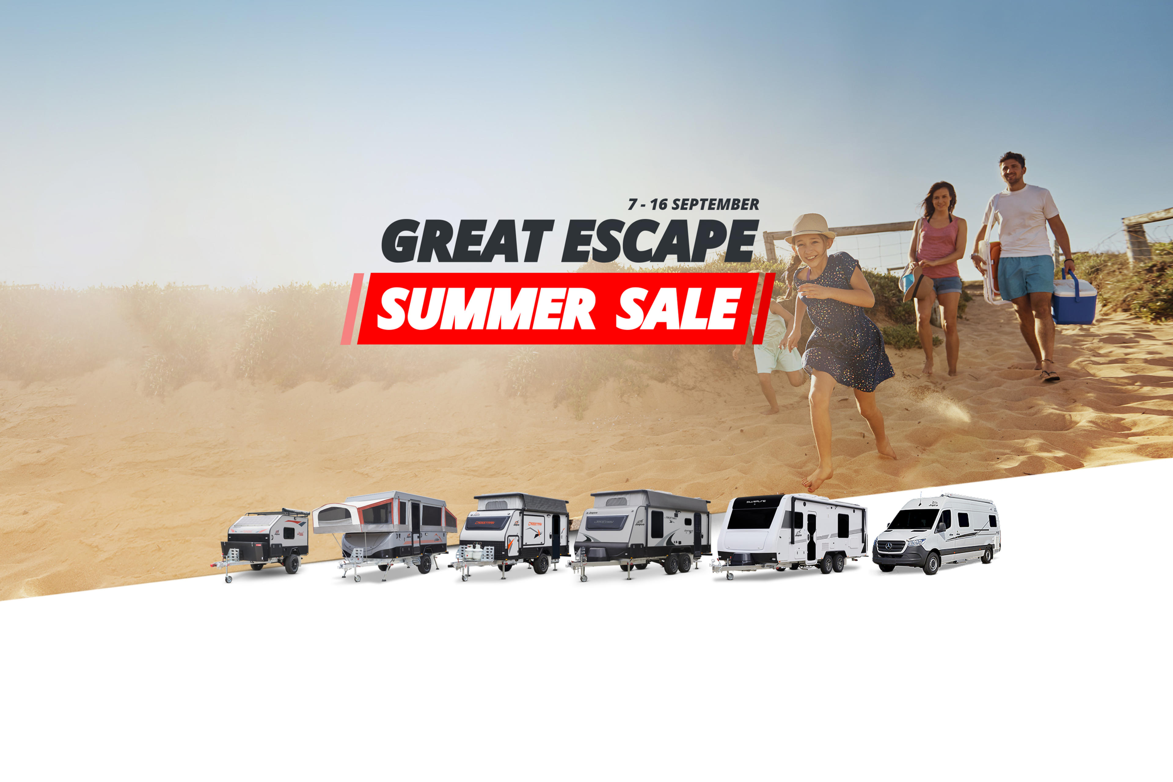 SATURDAY SALE DAY - GREAT ESCAPE SUMMER SALE banner