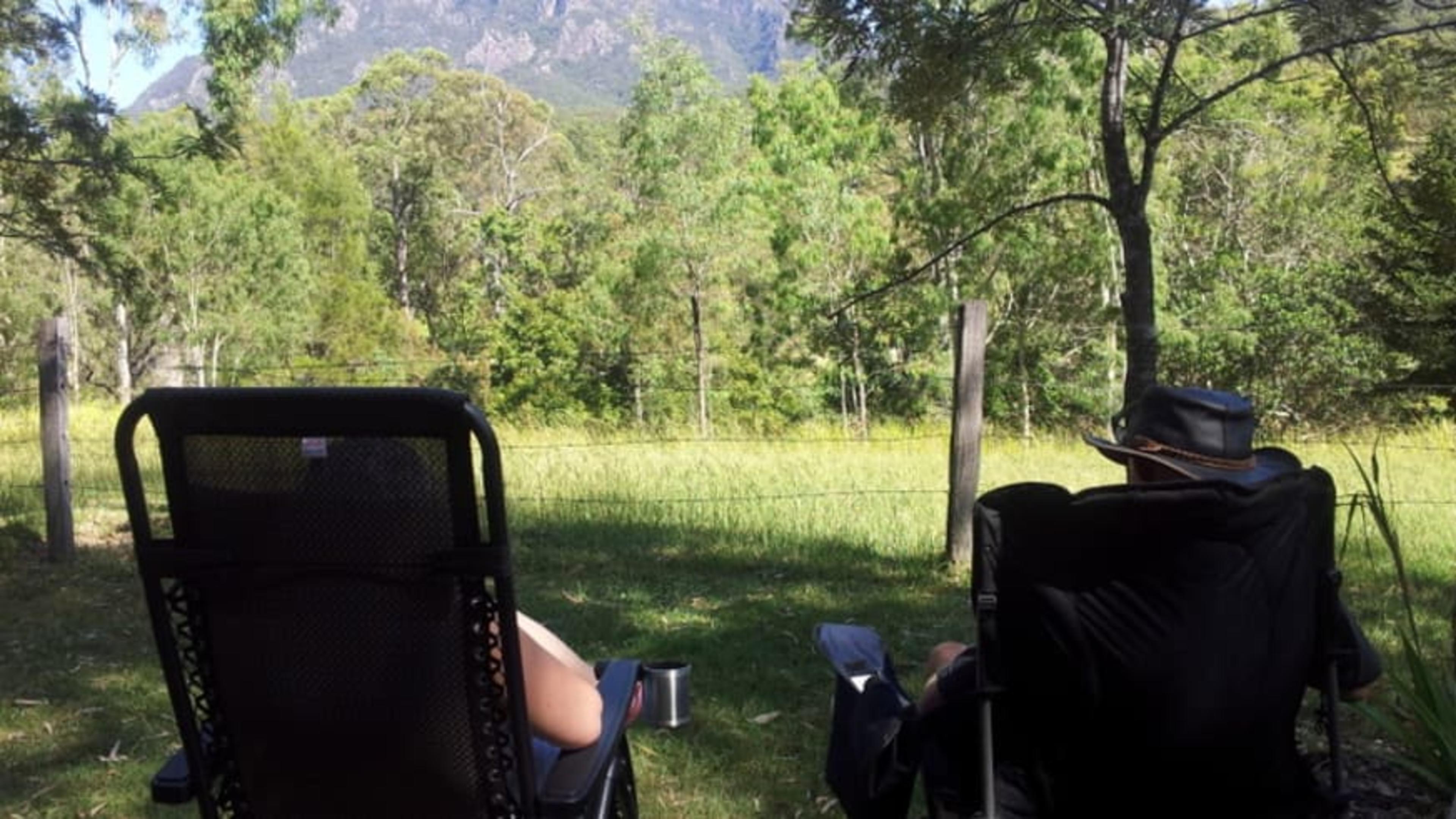 Above: Relaxing at Mt Barney Lodge Country Retreat. Credit: brisbanekids.com.au