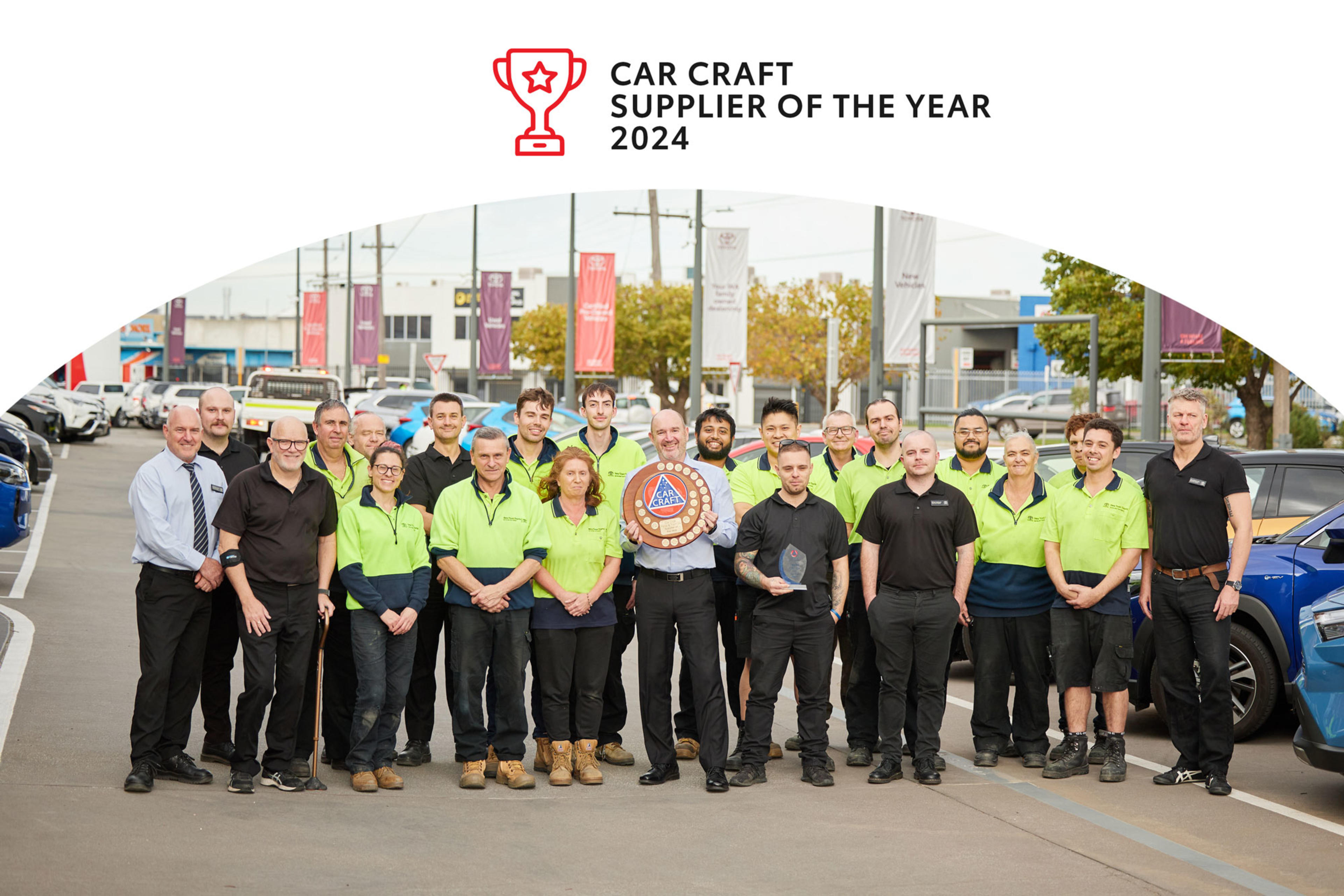 New Town Toyota Named 2024 Car Craft Supplier of the Year! banner