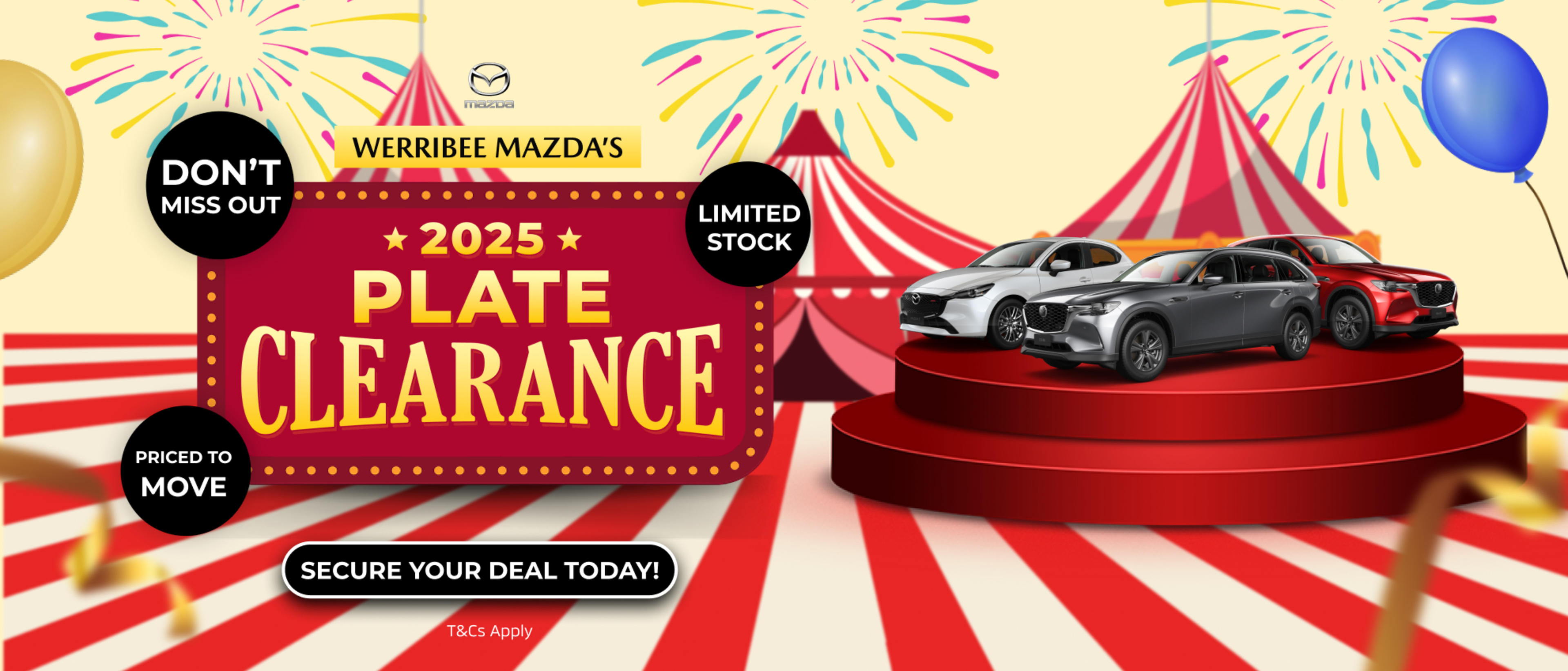 Werribee Mazda's 2025 Plate Clearance Carnival
