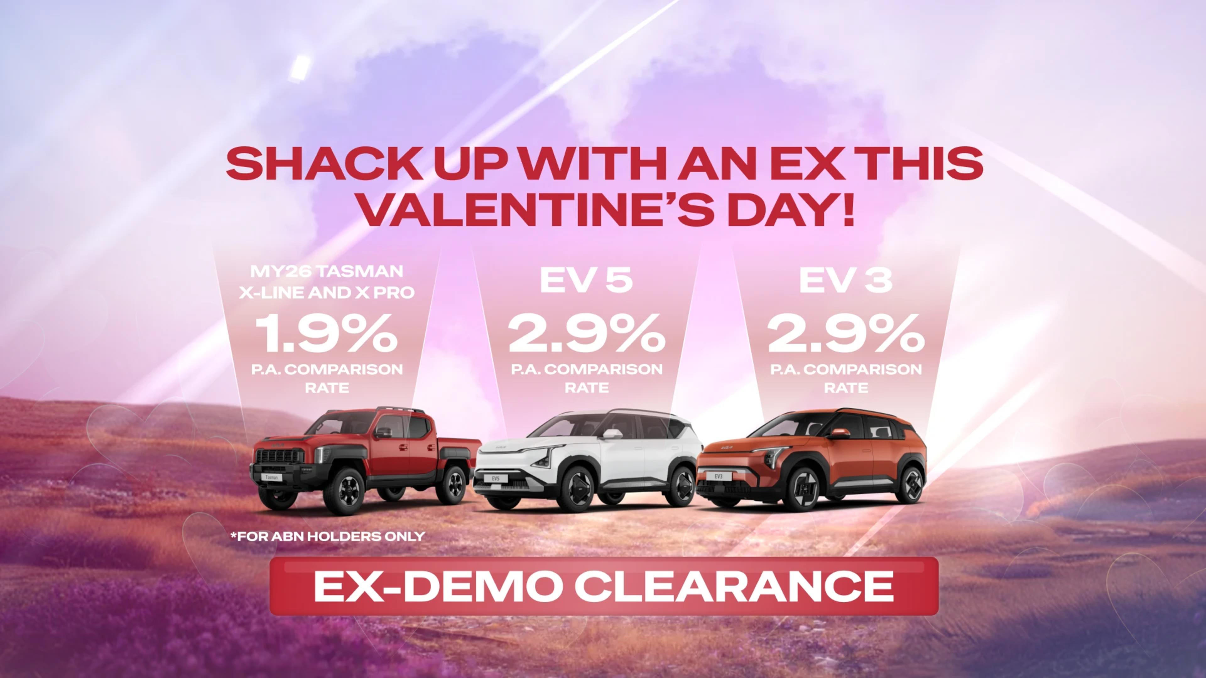 Ex-Demo Clearance - Valentine Offer