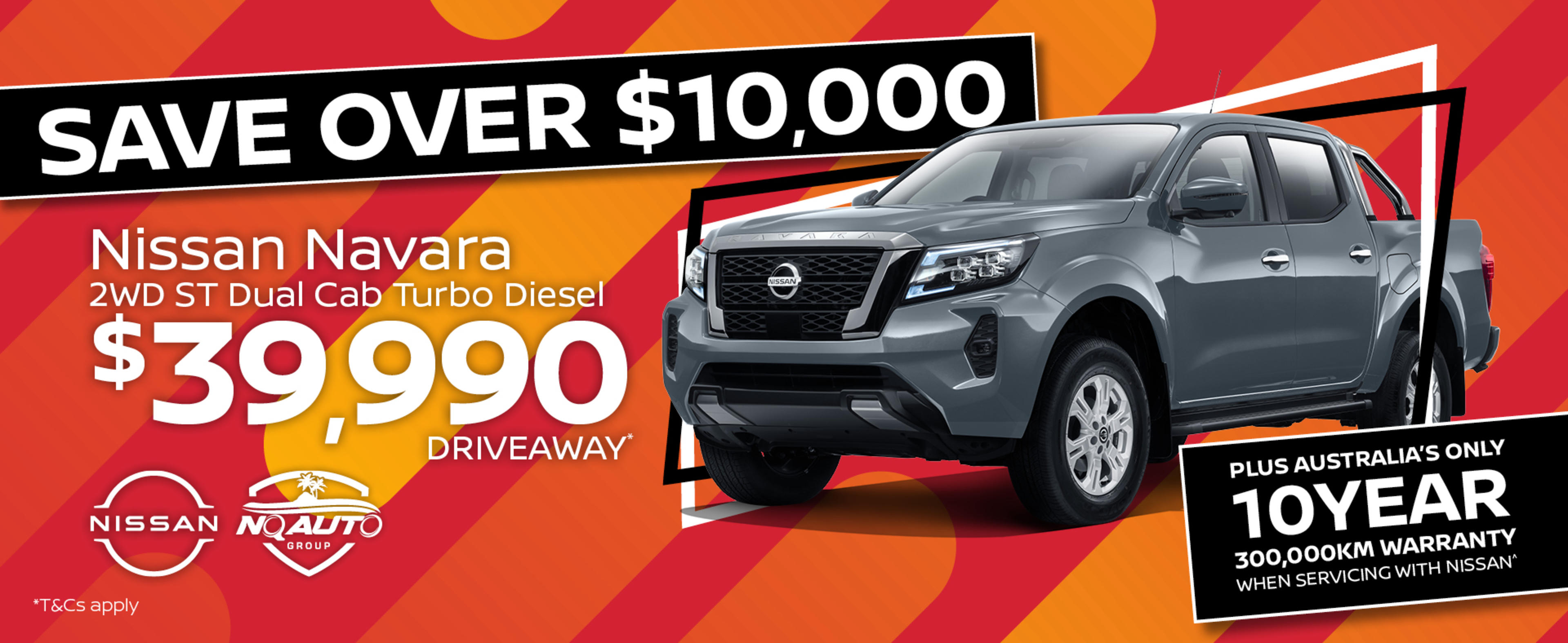 Navara ST 2WD Dual Cab now $39990 Drive Away