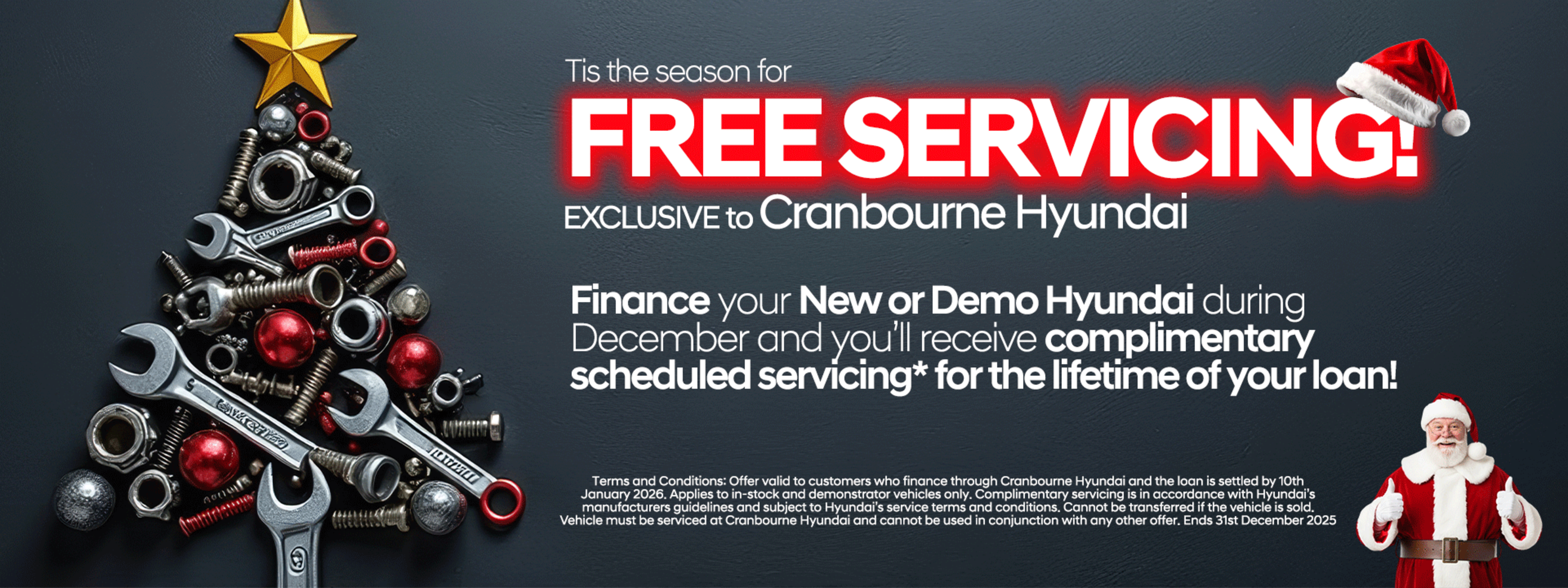 December Free Servicing Offer