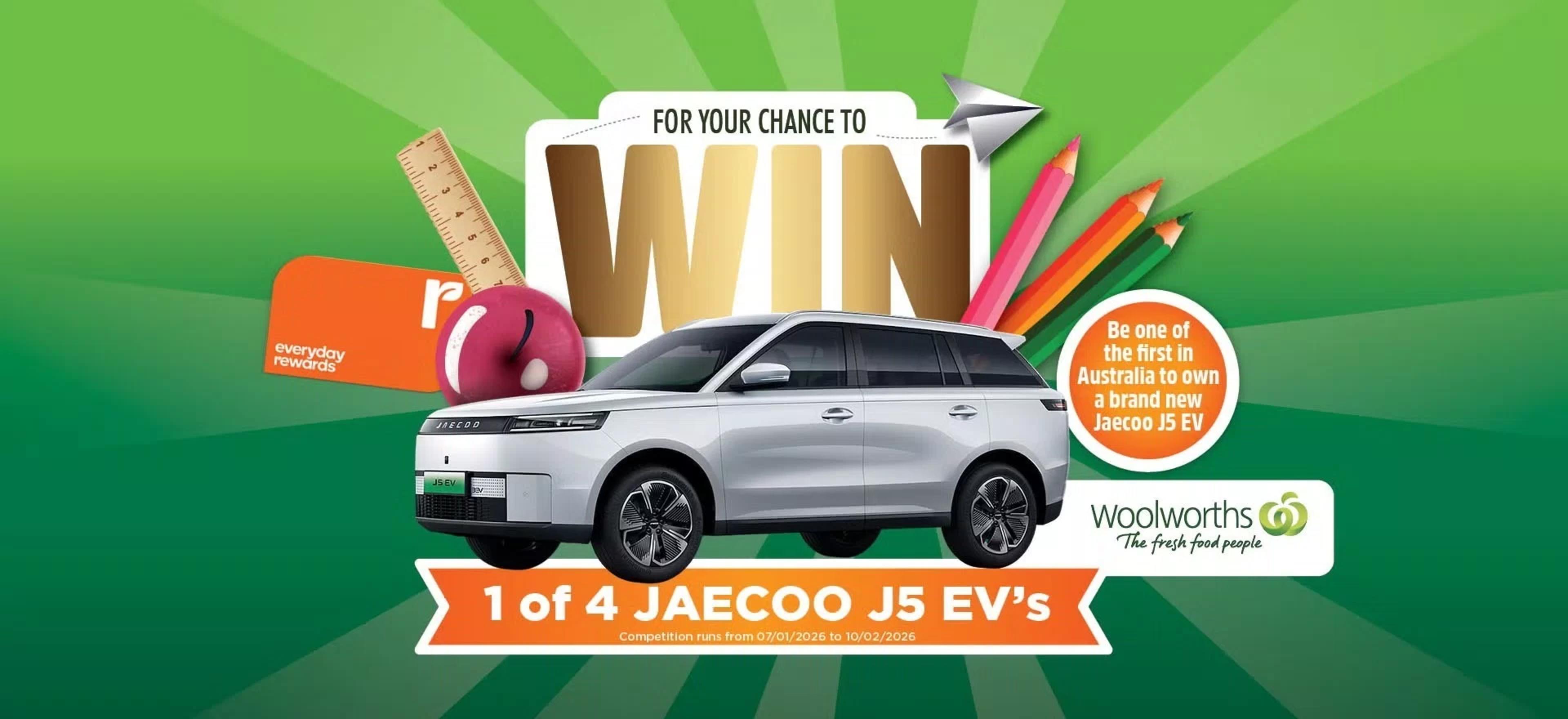 jaecoo woolworths promo