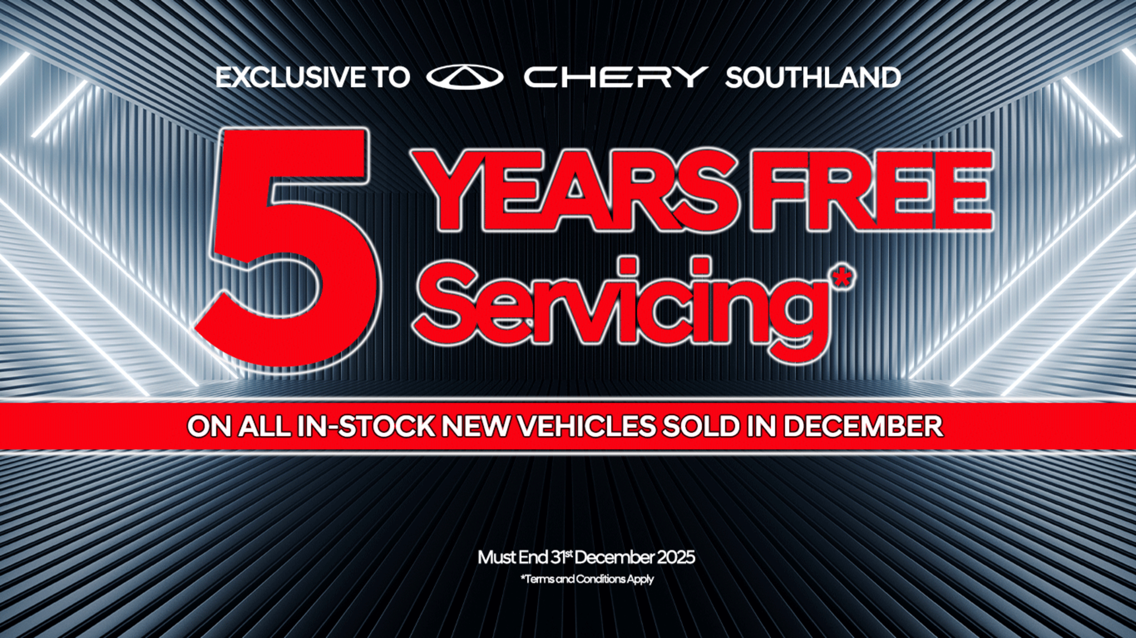 5yrs free servicing DEC 25
