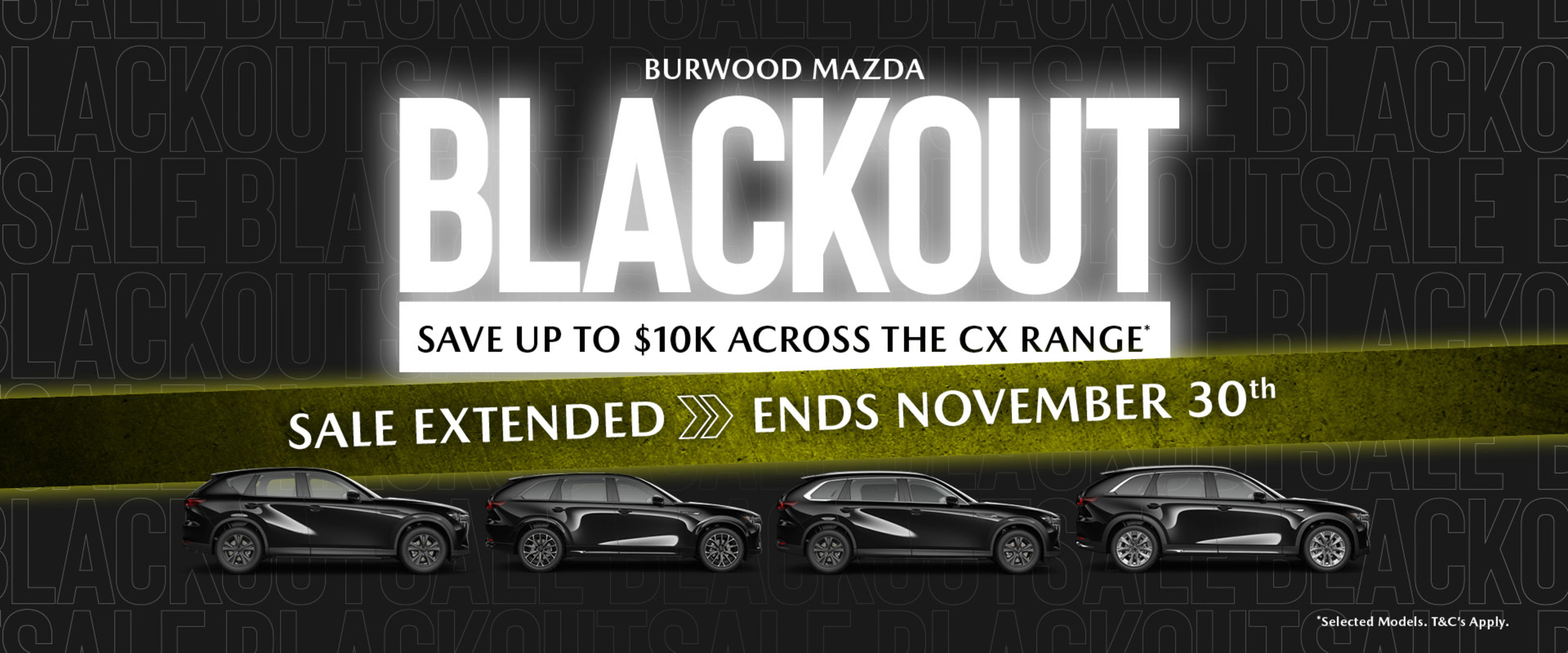 Blackout Sale Event