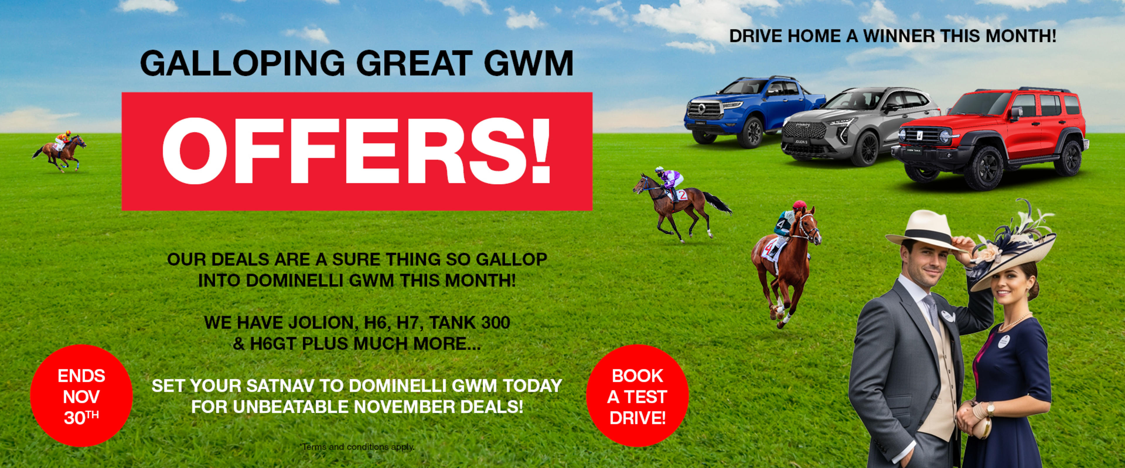 Galloping Great Offers GWM
