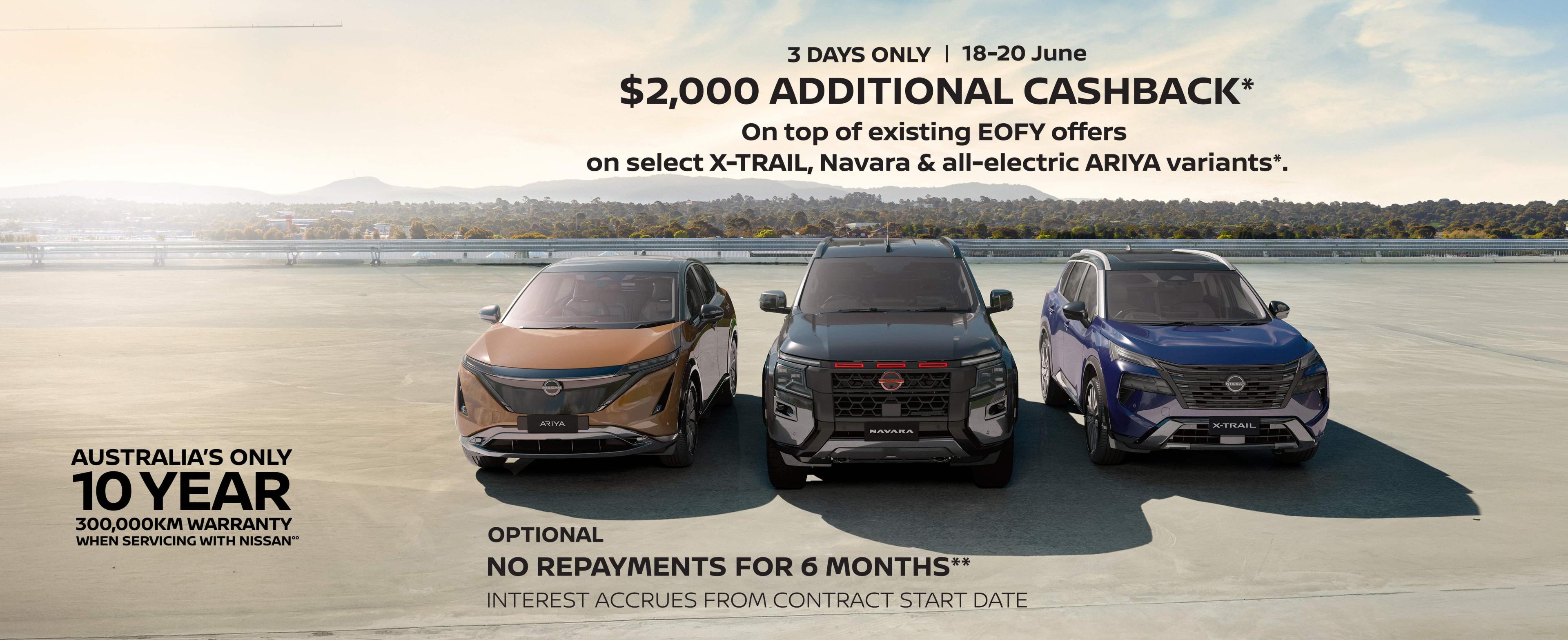 Additional Cash Back 