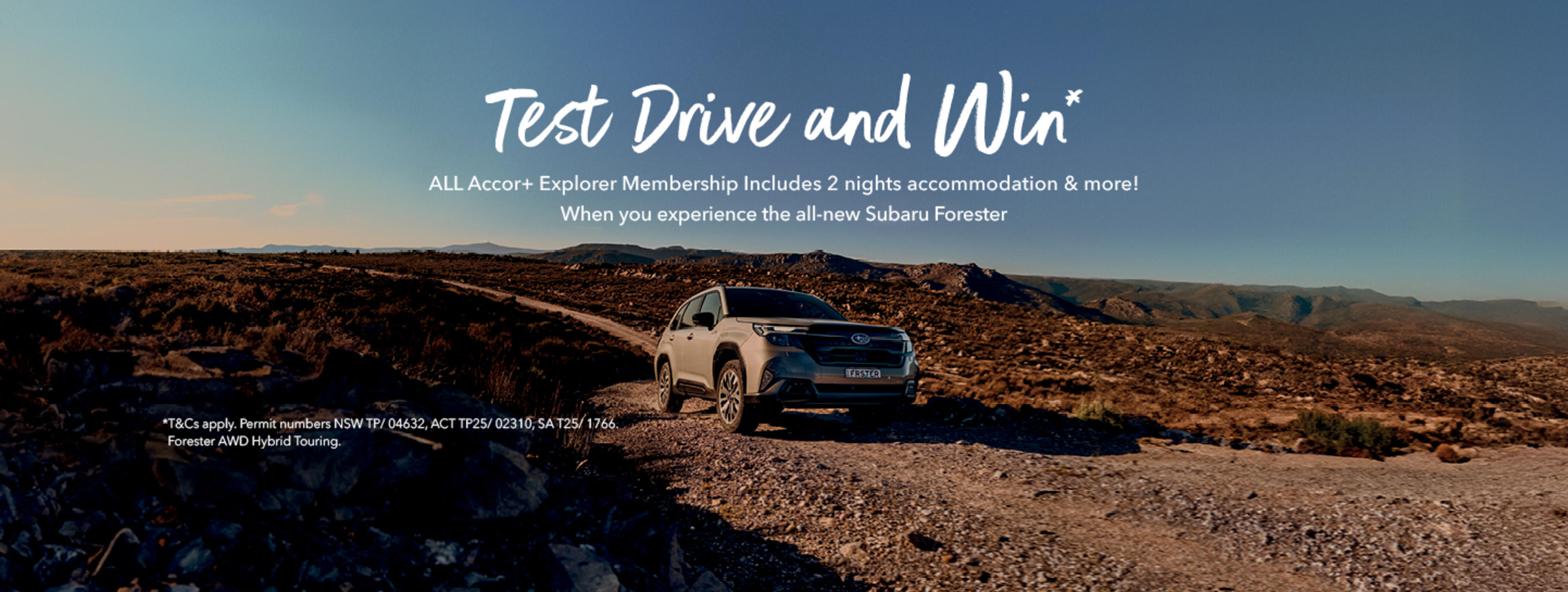 Forester Test Drive and Win (exp 12/11)