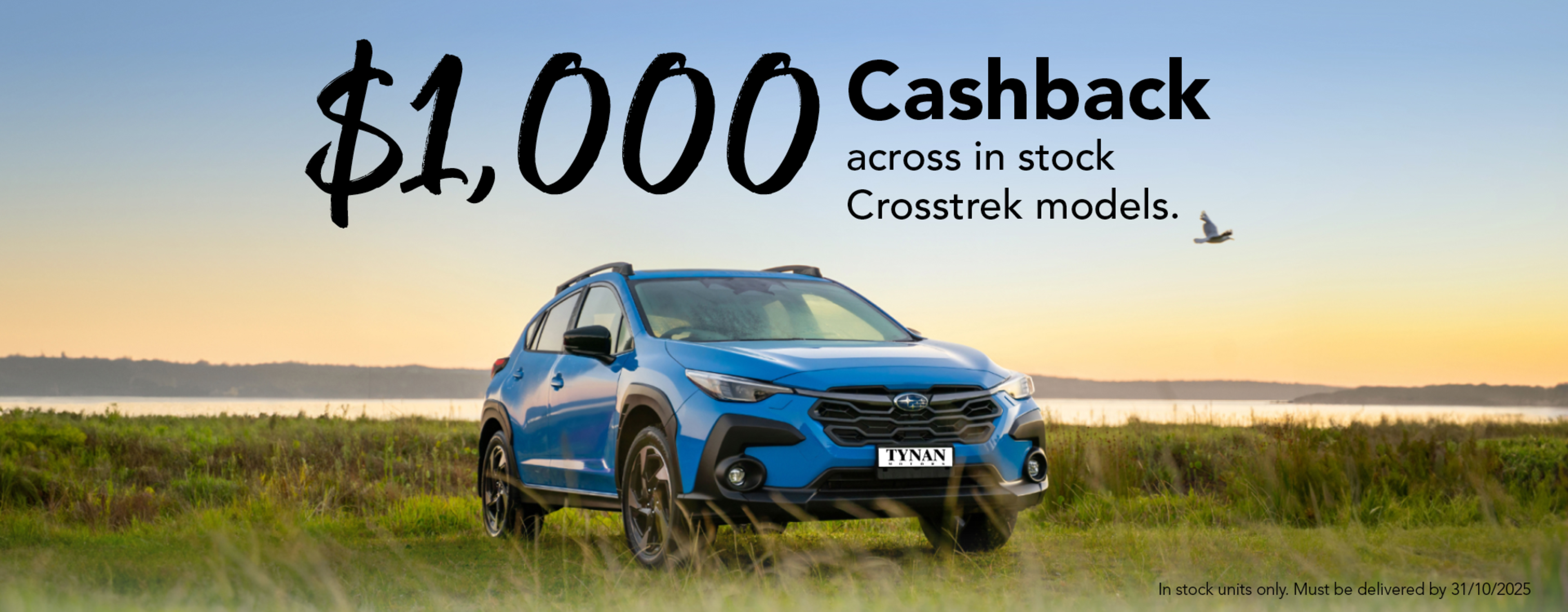 Subaru Crosstrek $1,000 Cashback