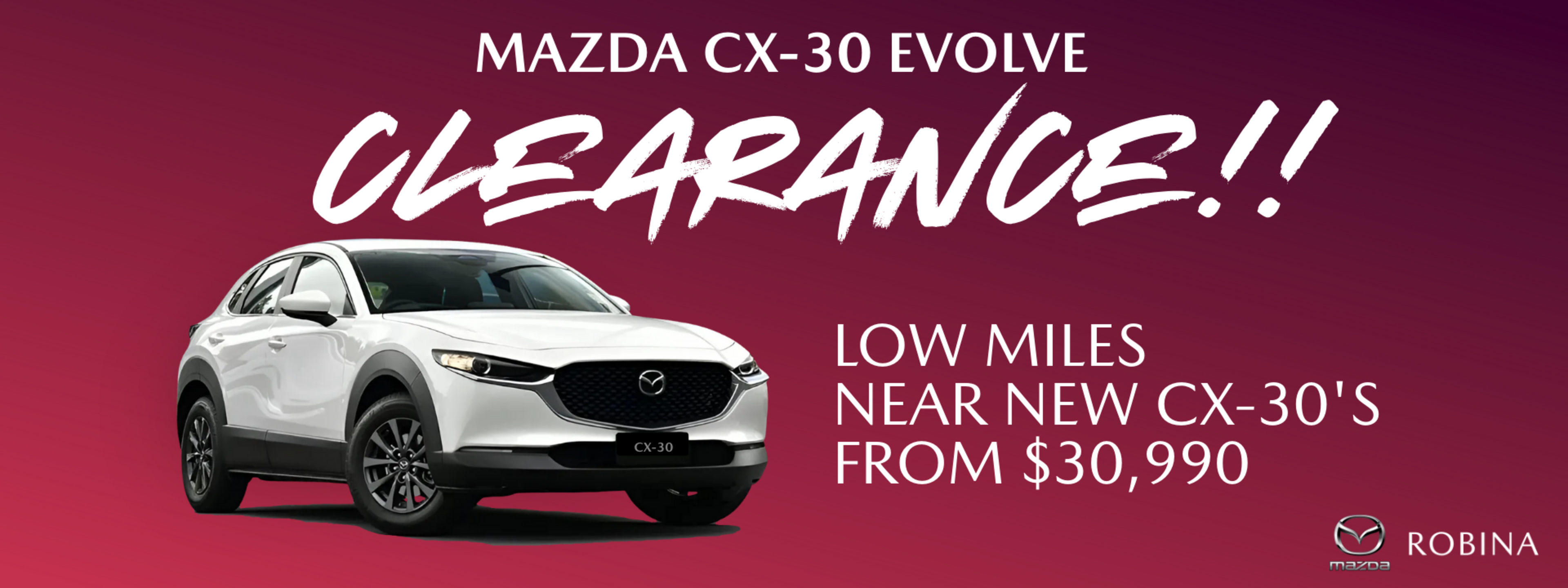 CX-30 used promo