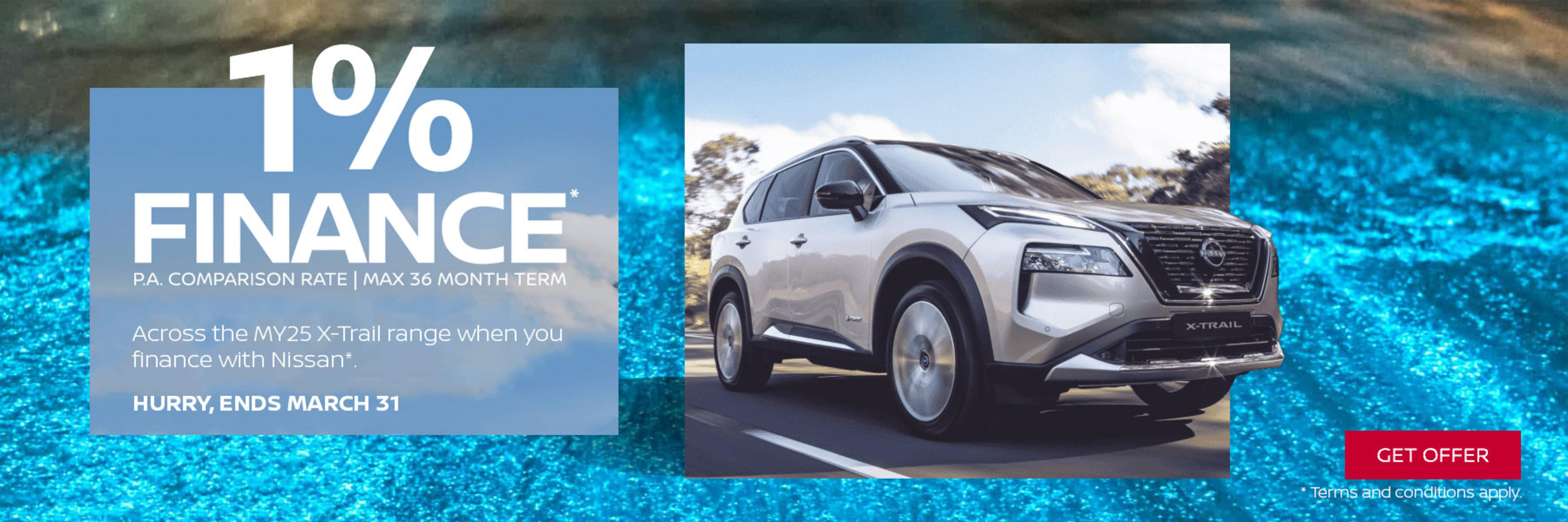 Nissan X-Trail - 1% Finance