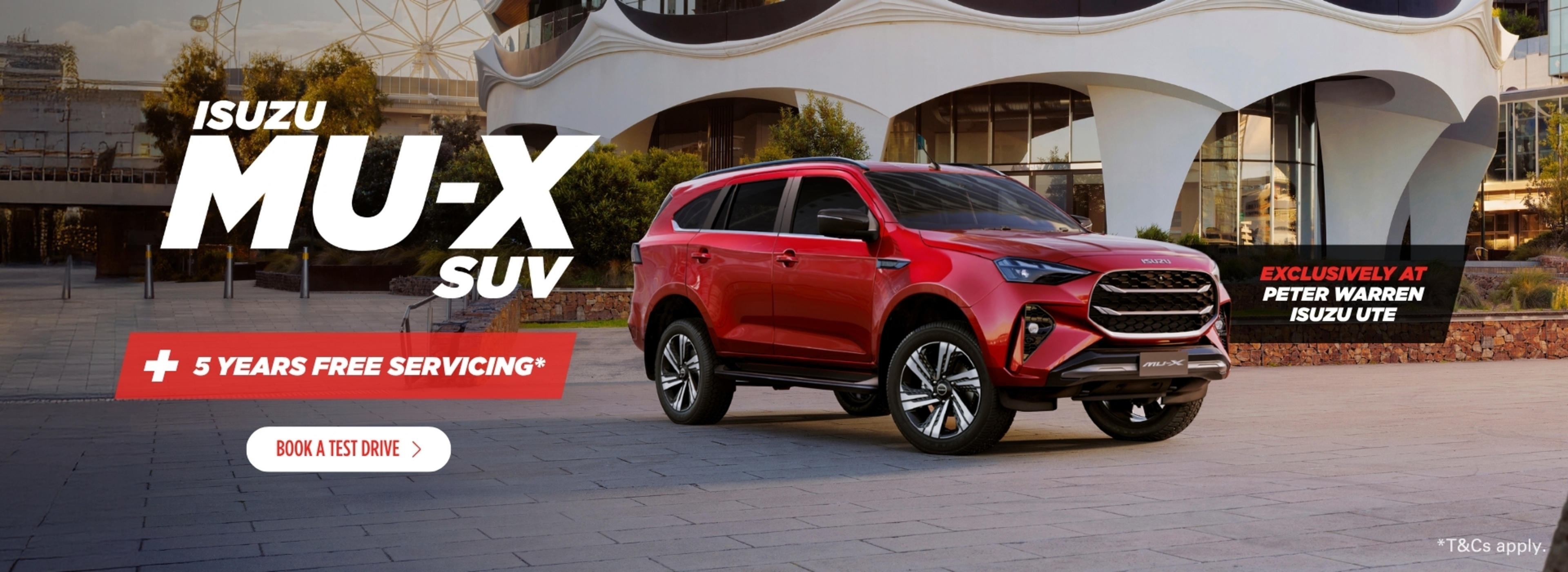 Get 5 Years Free Servicing on the Isuzu MU‑X
