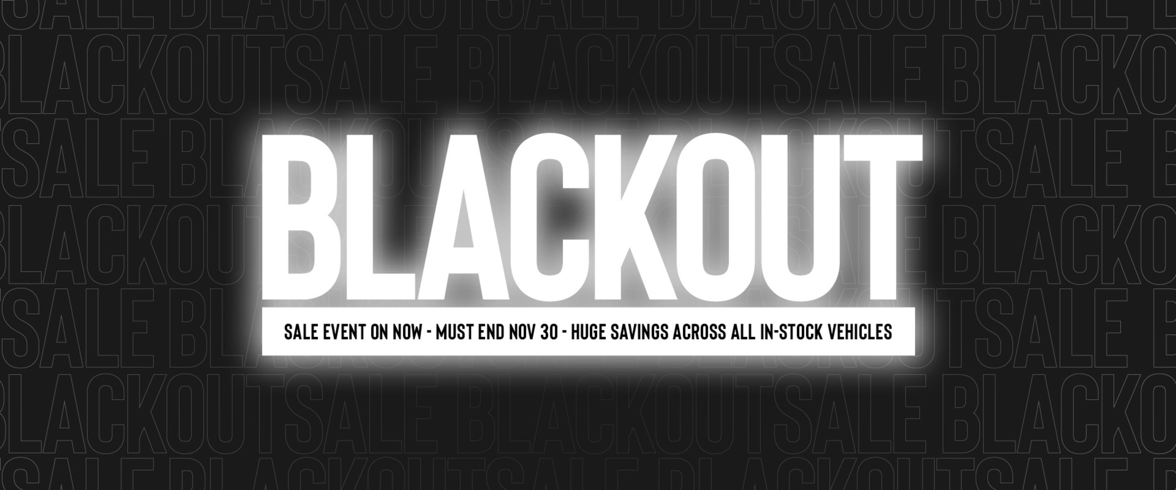 Black out Sale