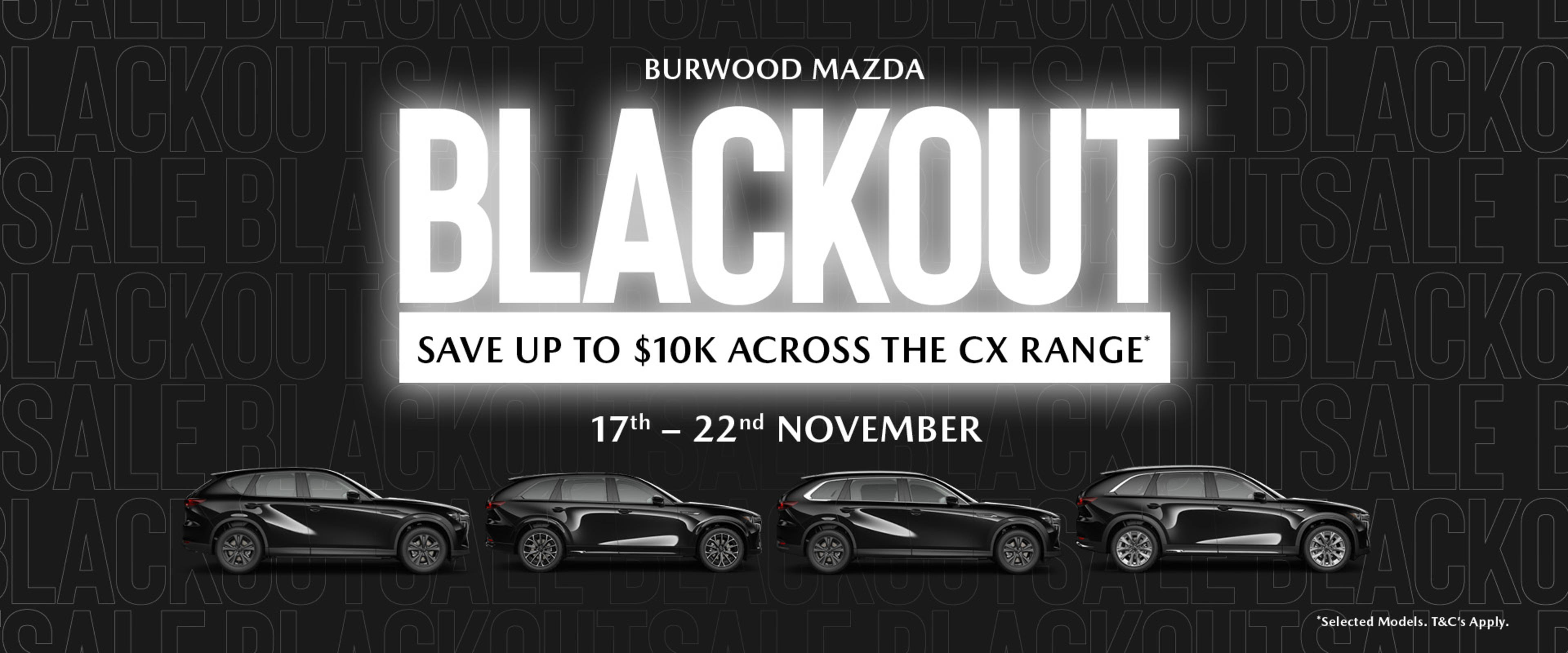 Blackout Sale Event