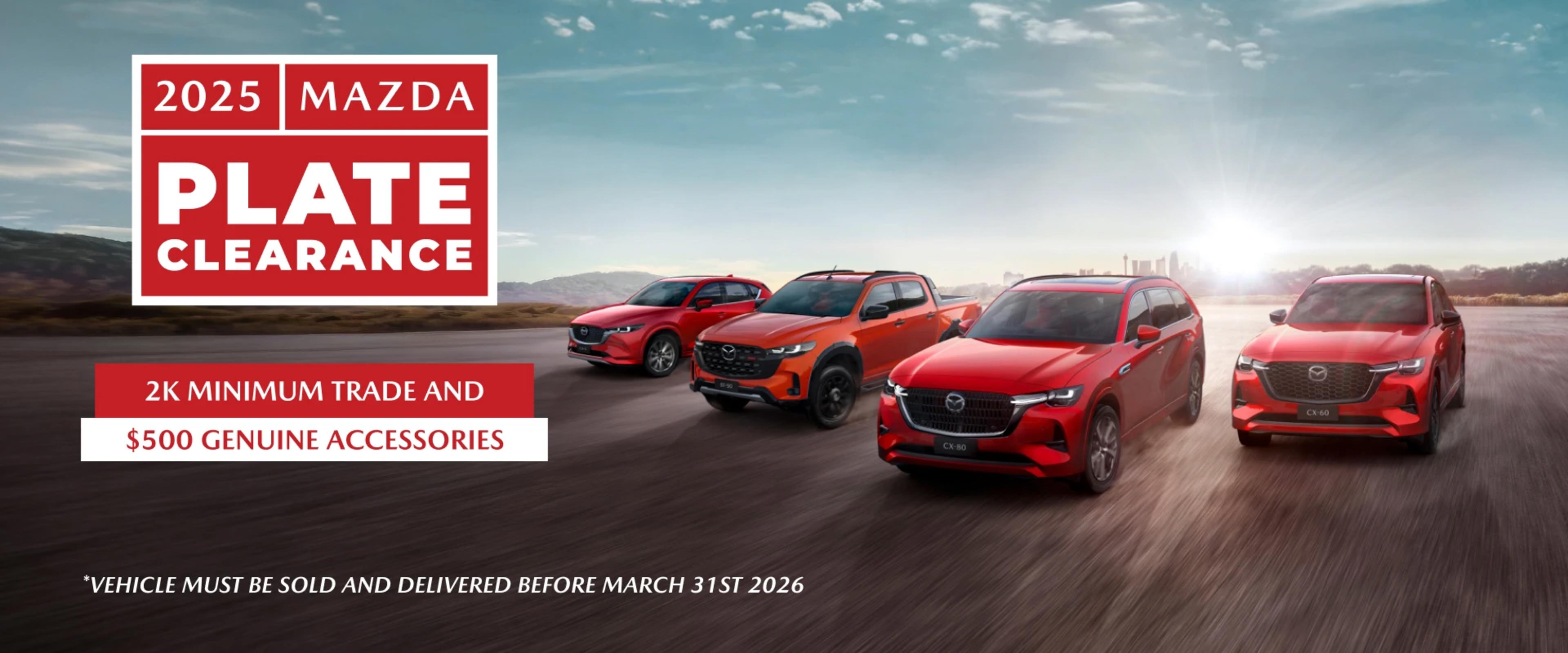 Plate Clearance - March 2026