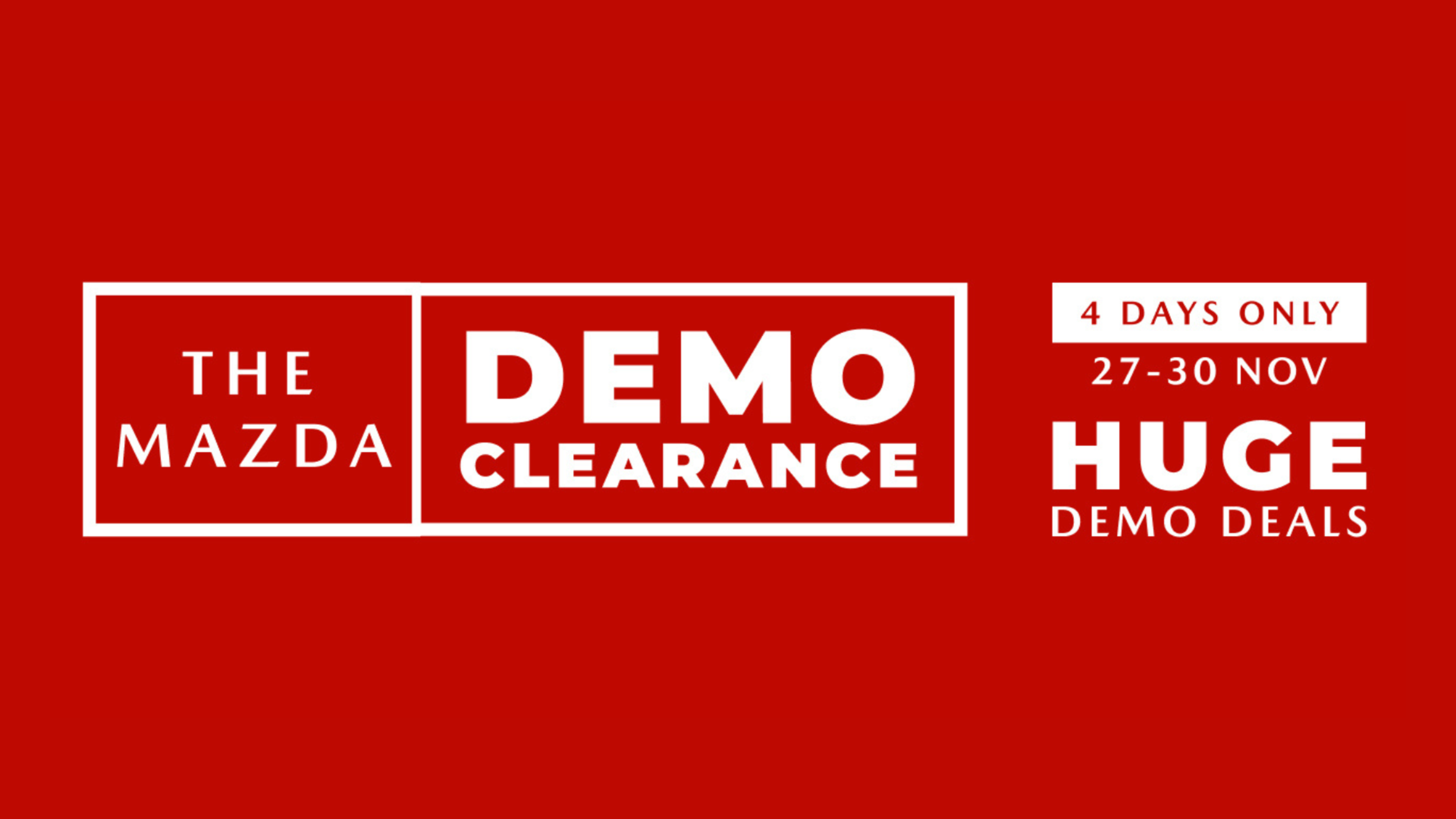 Mazda Demo Sale 2025 NEW