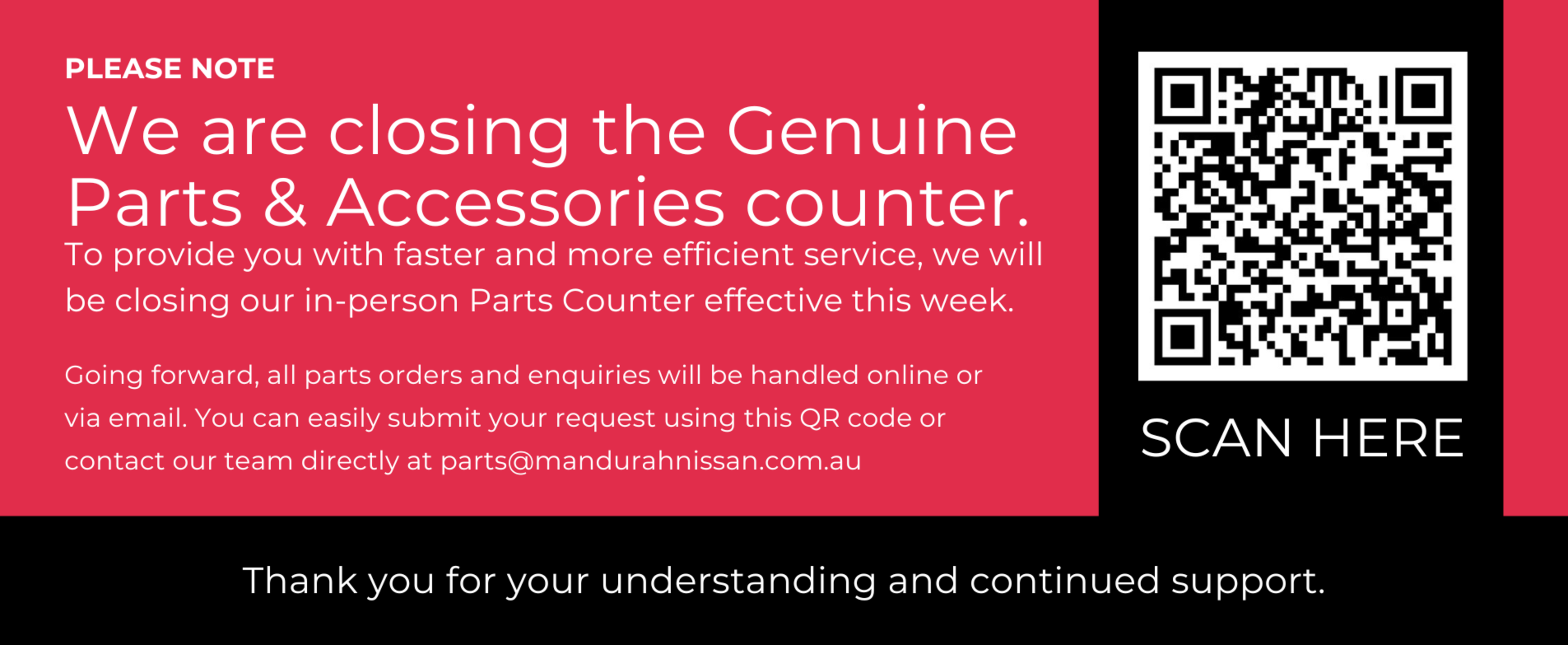 Genuine Parts & Accessories Now Fully Online
