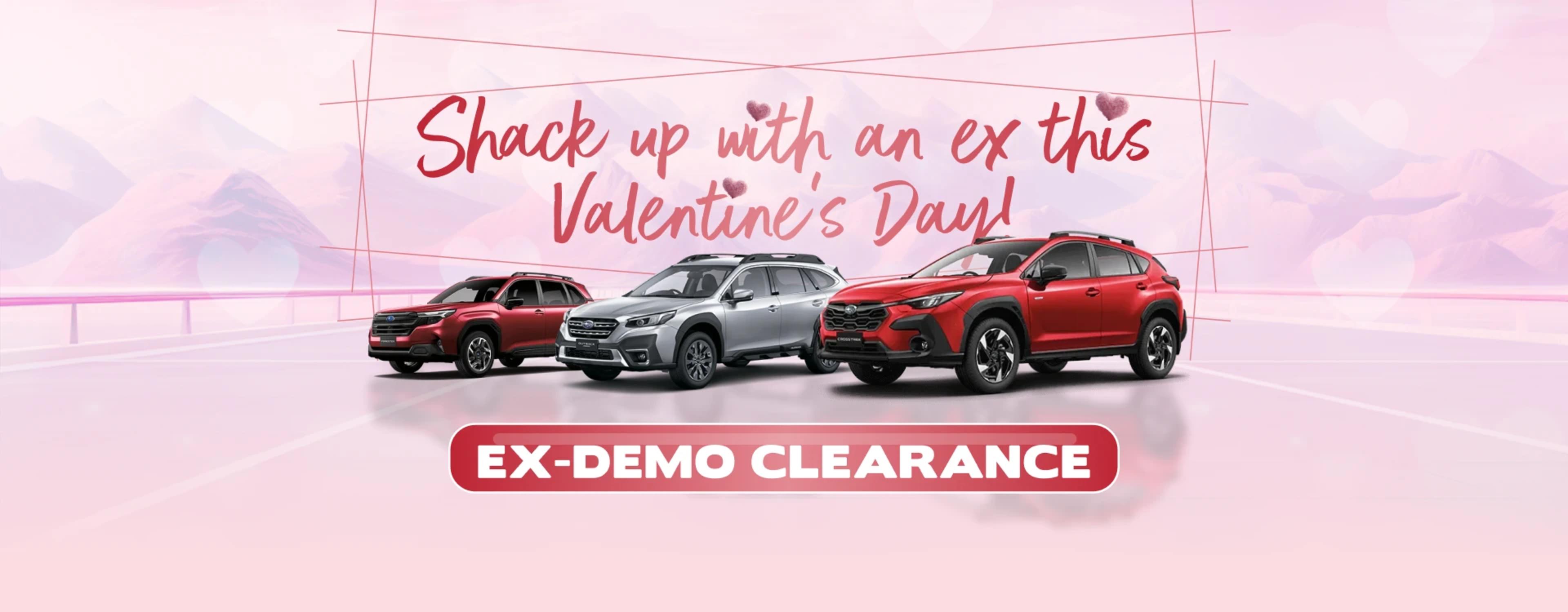 Ex-Demo Clearance - Valentine Offers