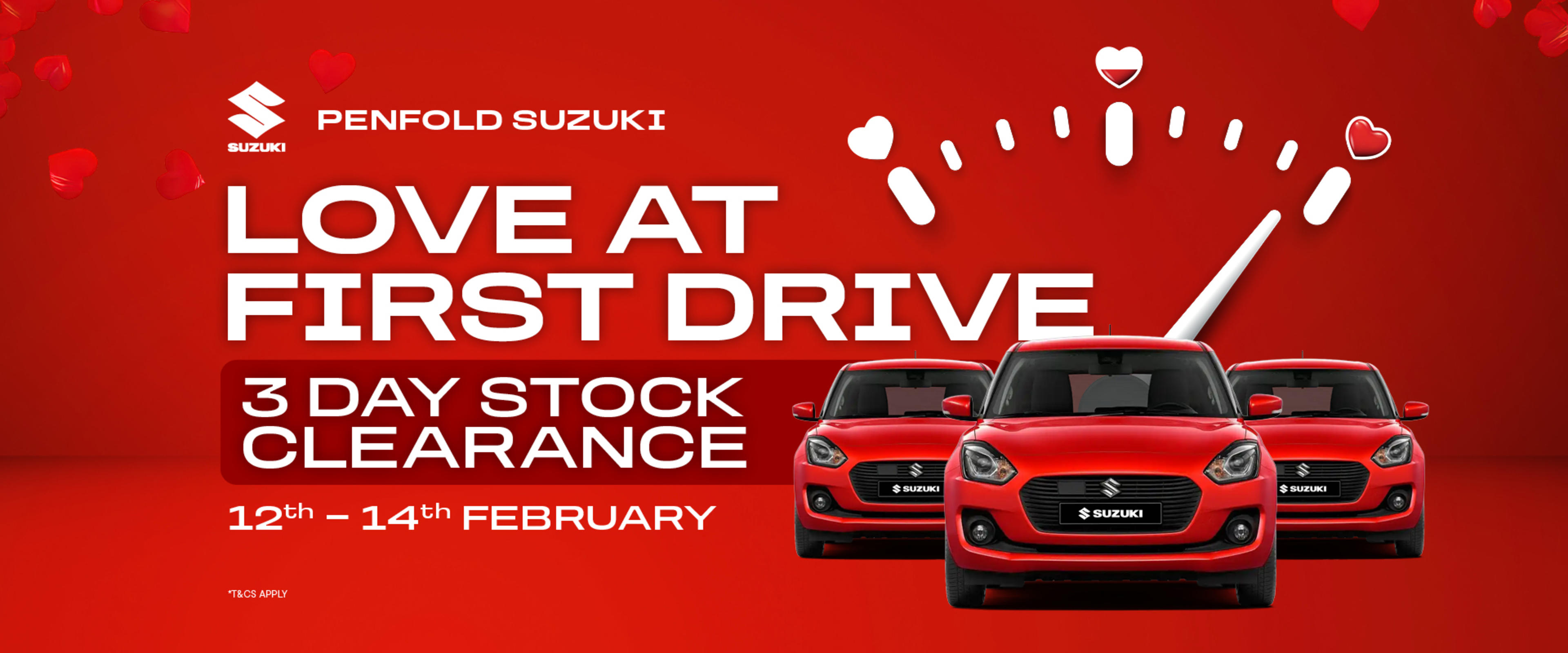 Love at First Drive 3 Day Stock Clearance