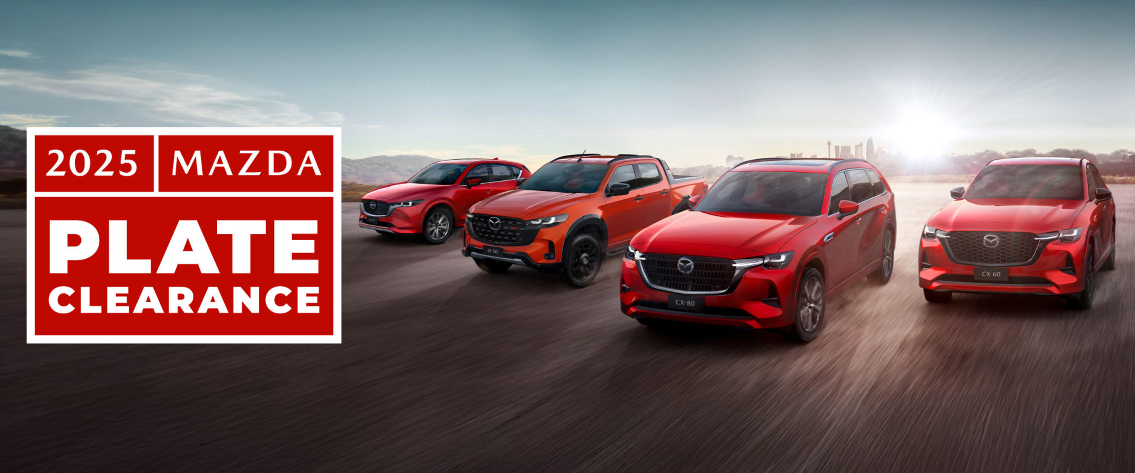 Mazda Plate Clearance