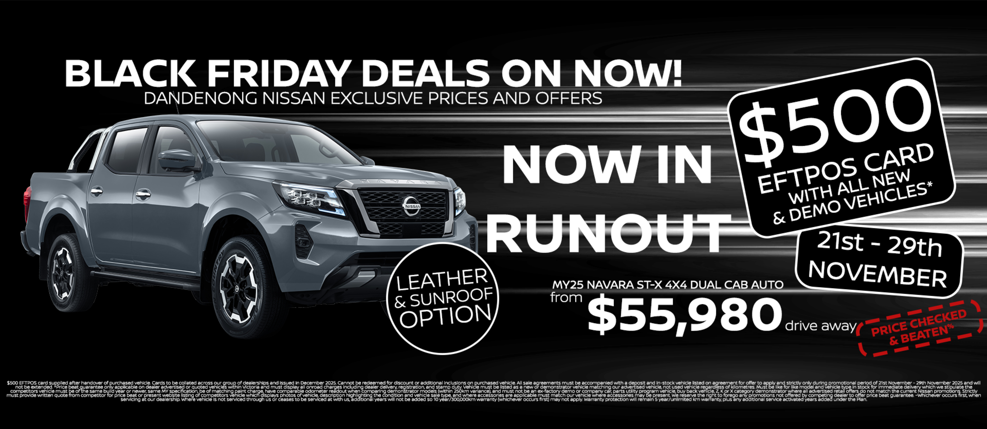 BLACK FRIDAY - NAVARA