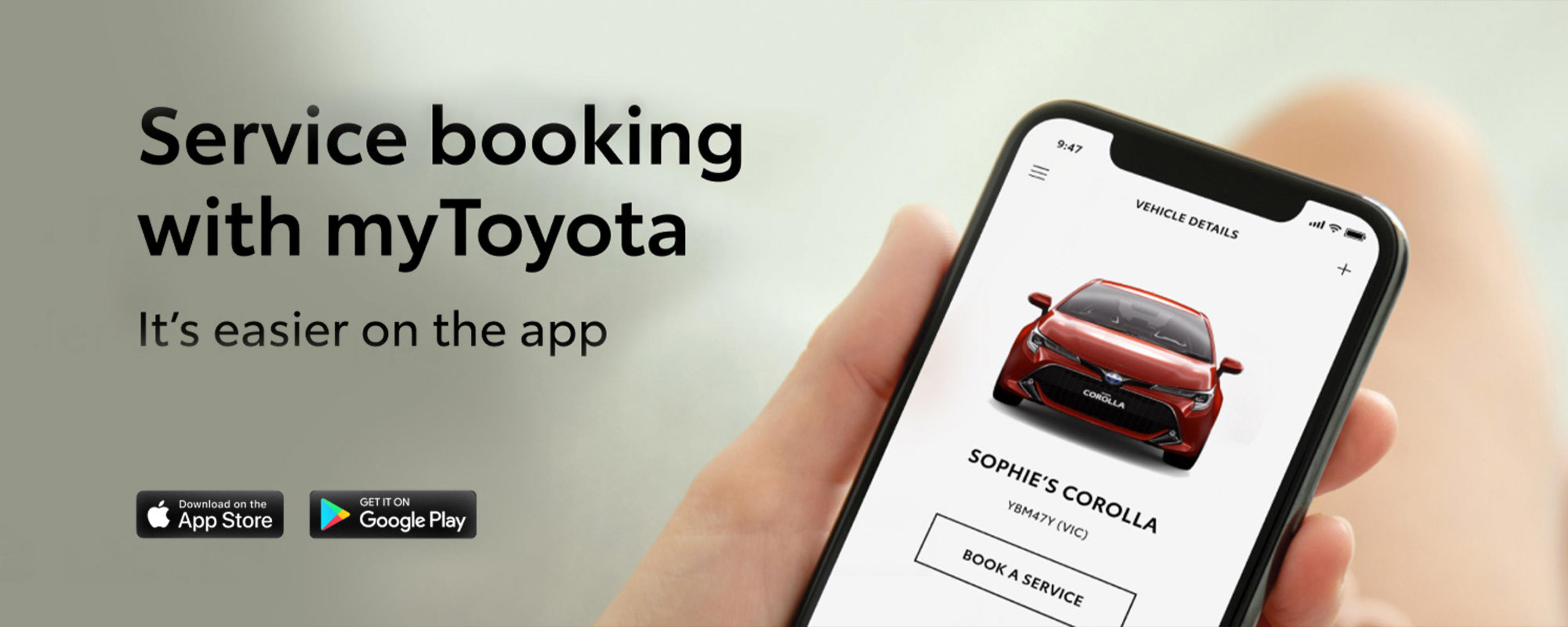 Service booking with myToyota