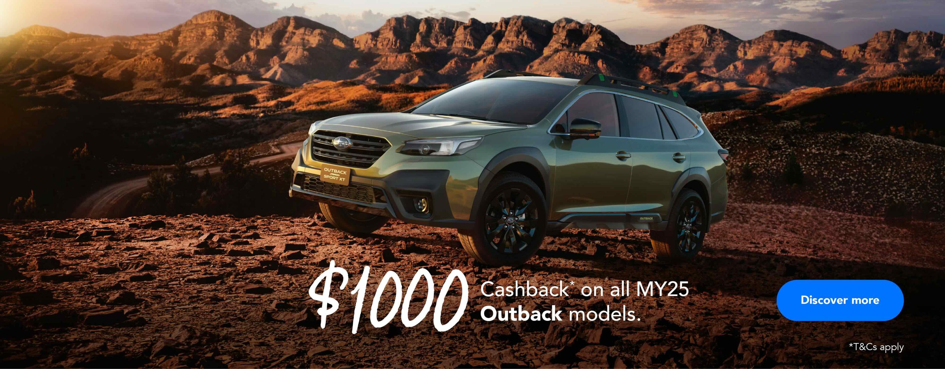 1k cashback outback