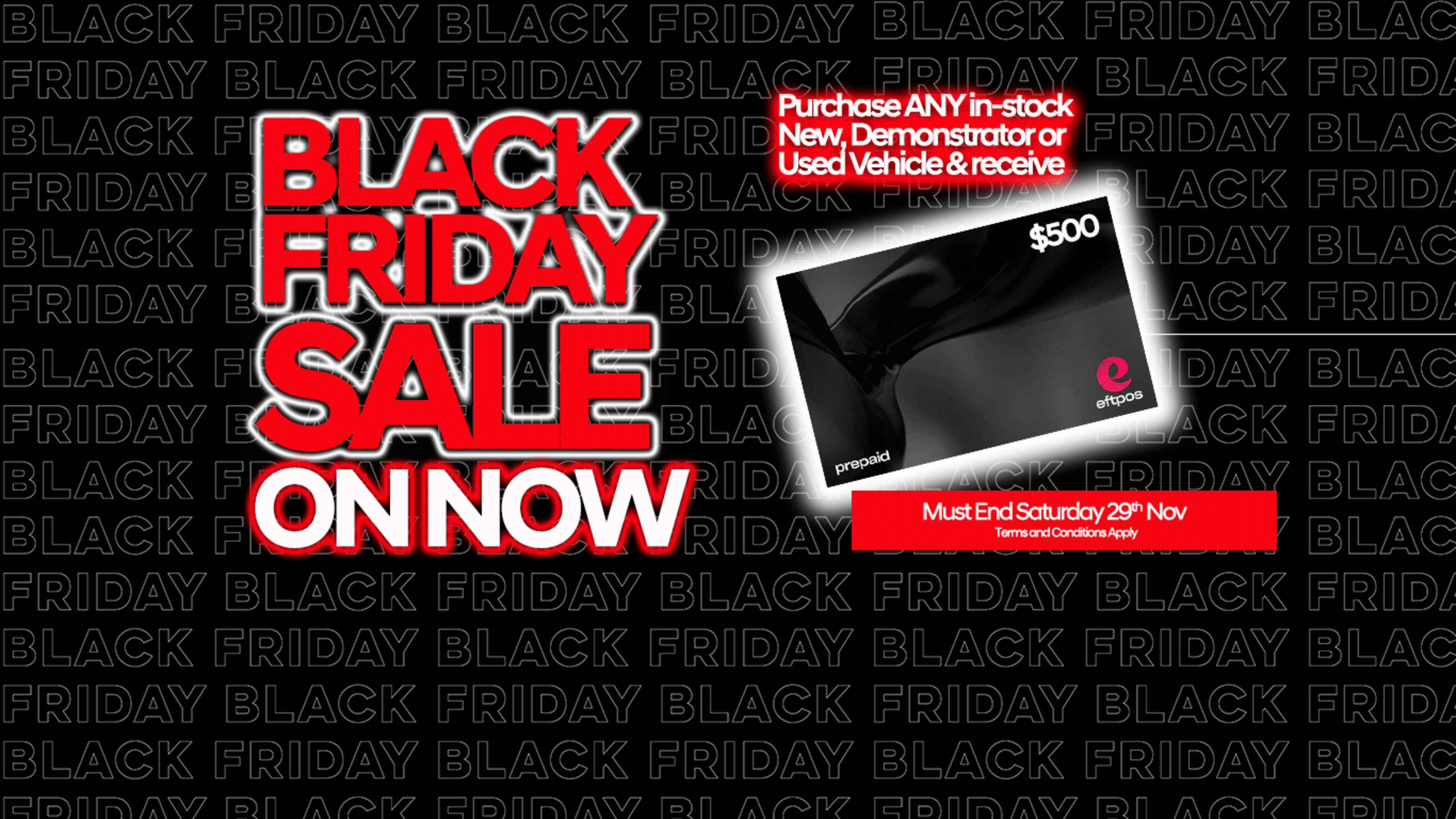 Black Friday Sale Inhouse