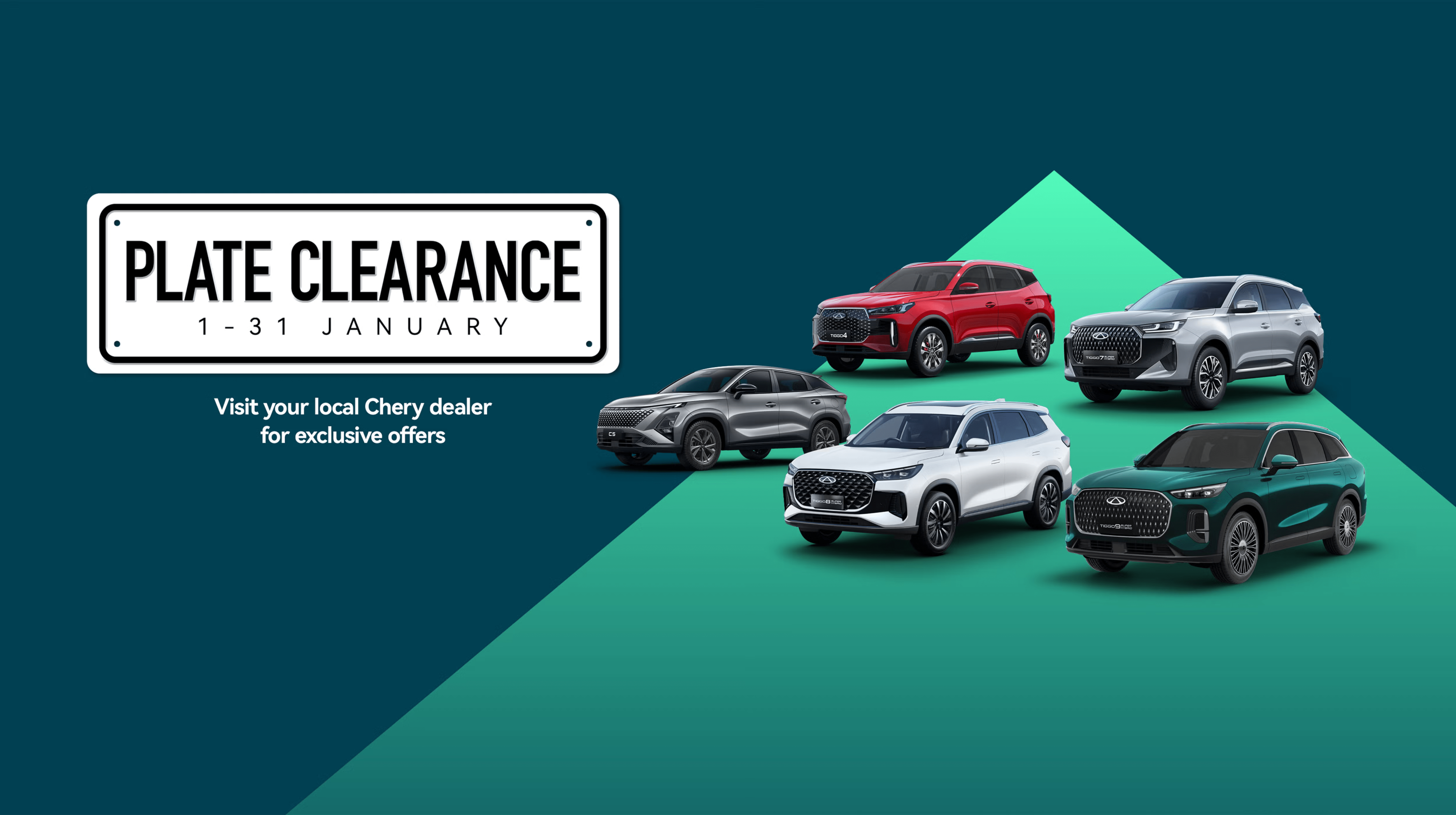 Chery Plate Clearance Promotion