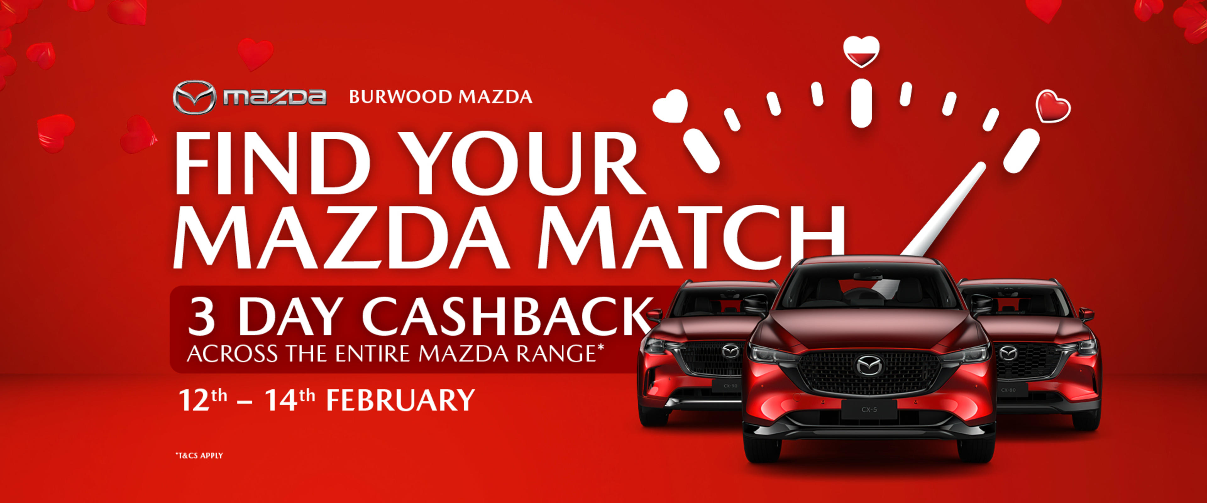 Find Your Mazda Match 3 Day Cashback Sale