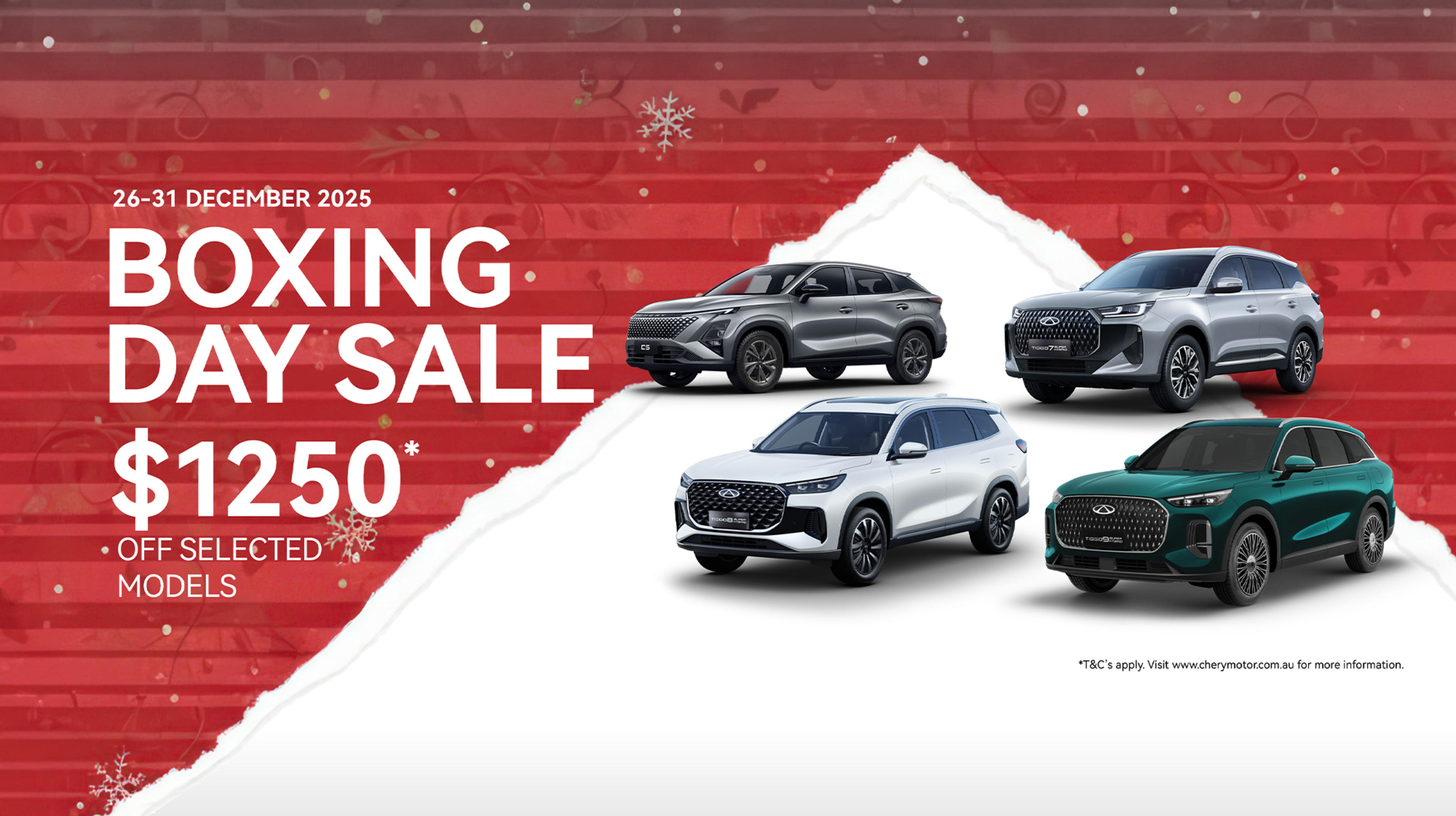 Chery Boxing Day Sale