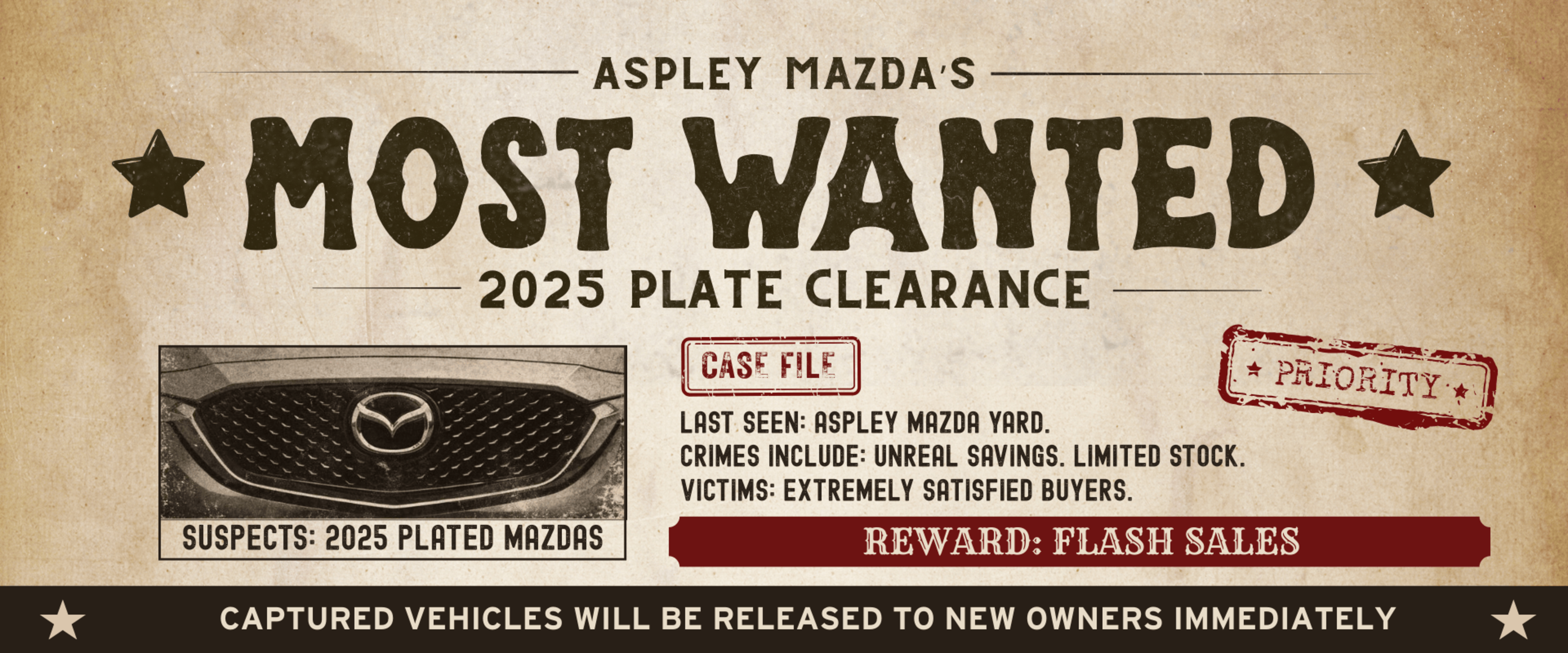 2025 PLATE CLEARANCE