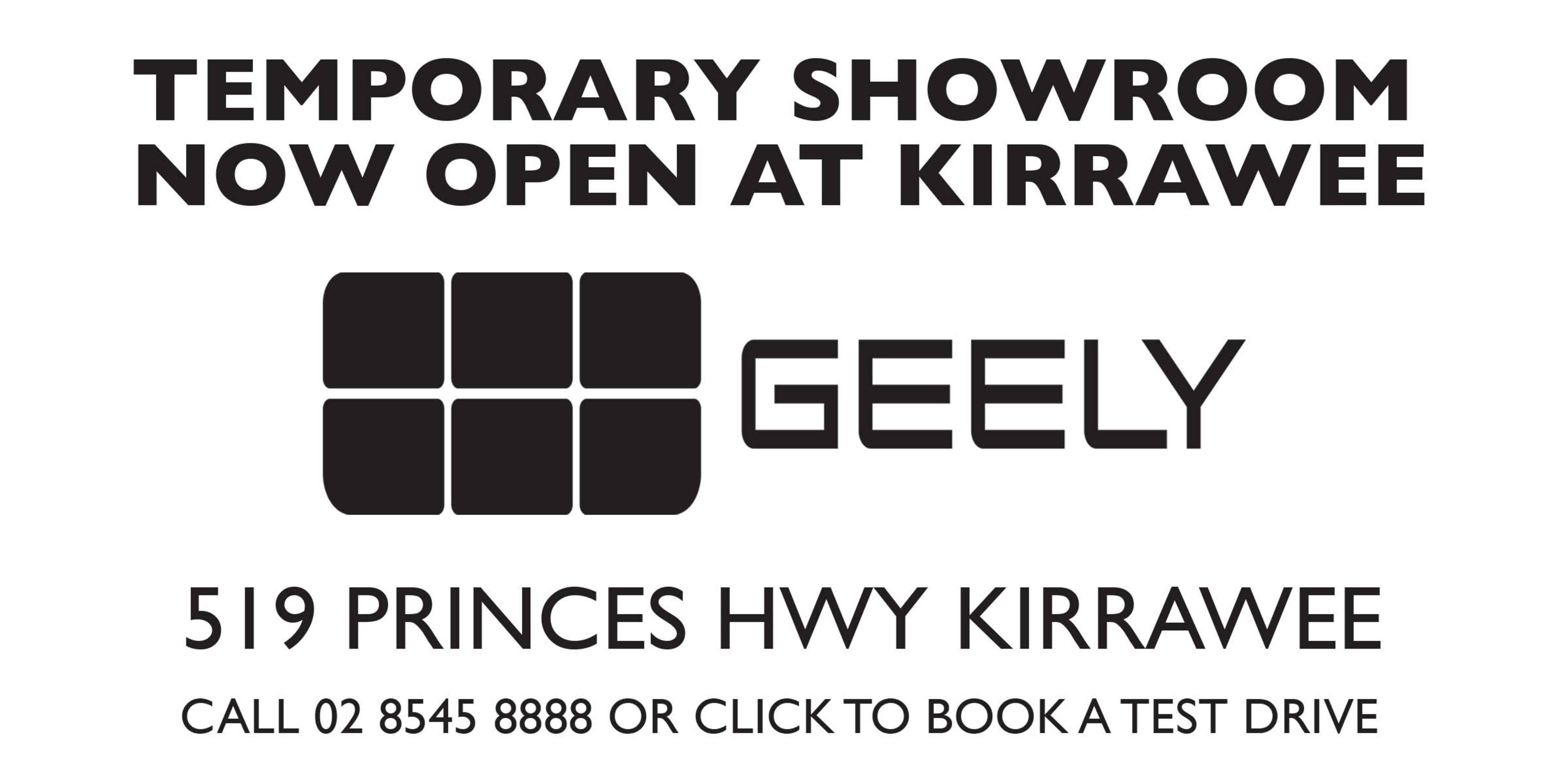 temporary Showroom now open at Kirrawee