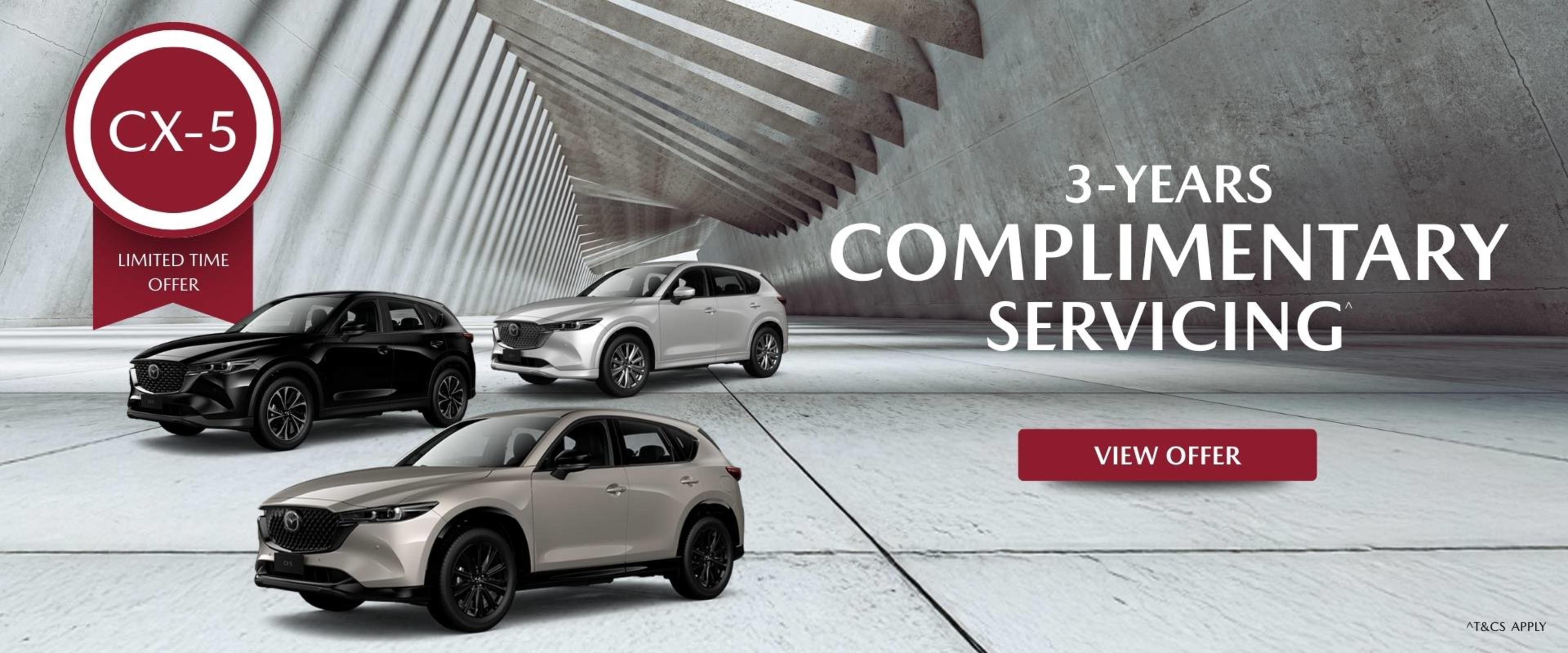 CX-5 I 3 Years Complimentary Servicing